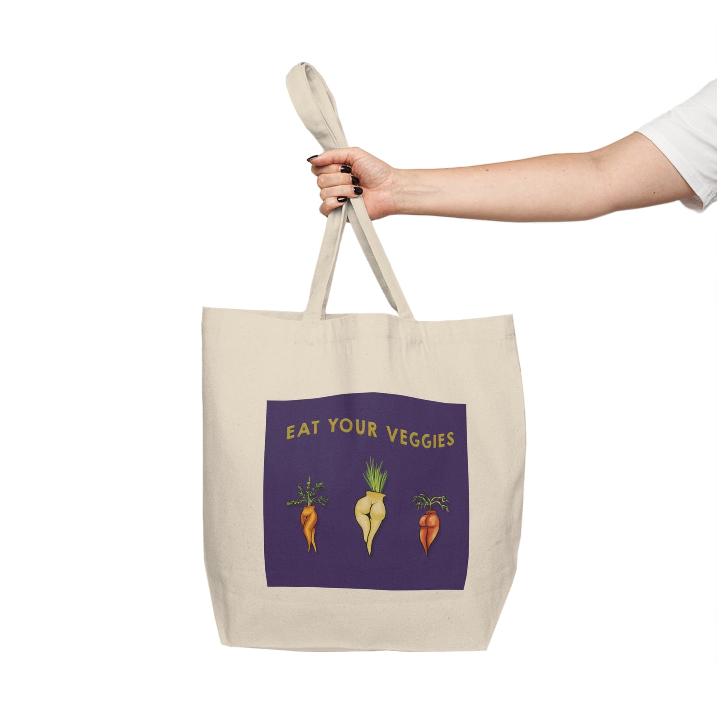 Sexy Veggie Canvas Shopping Tote