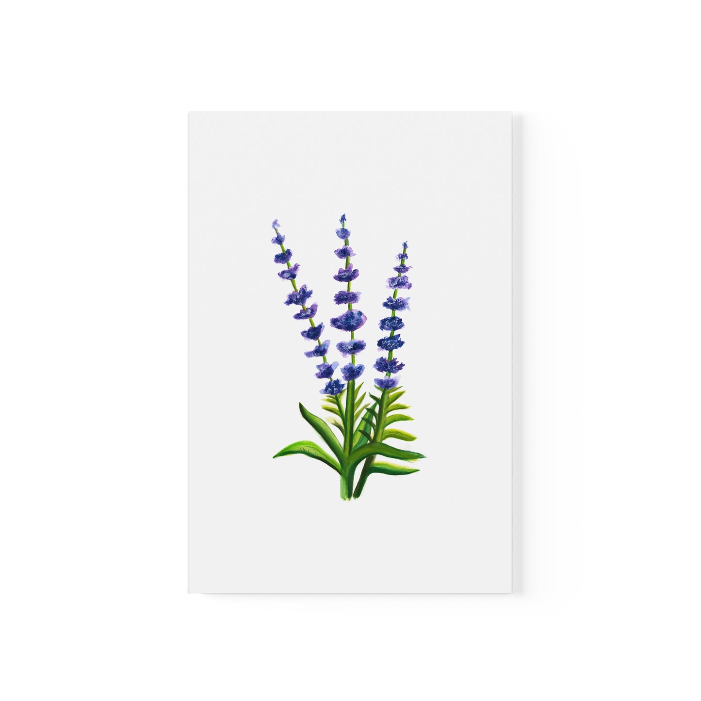 Watercolor Lavender Flowers Art Poster, Pretty Lavender flower art, watercolor wildlflowers, cute flowers