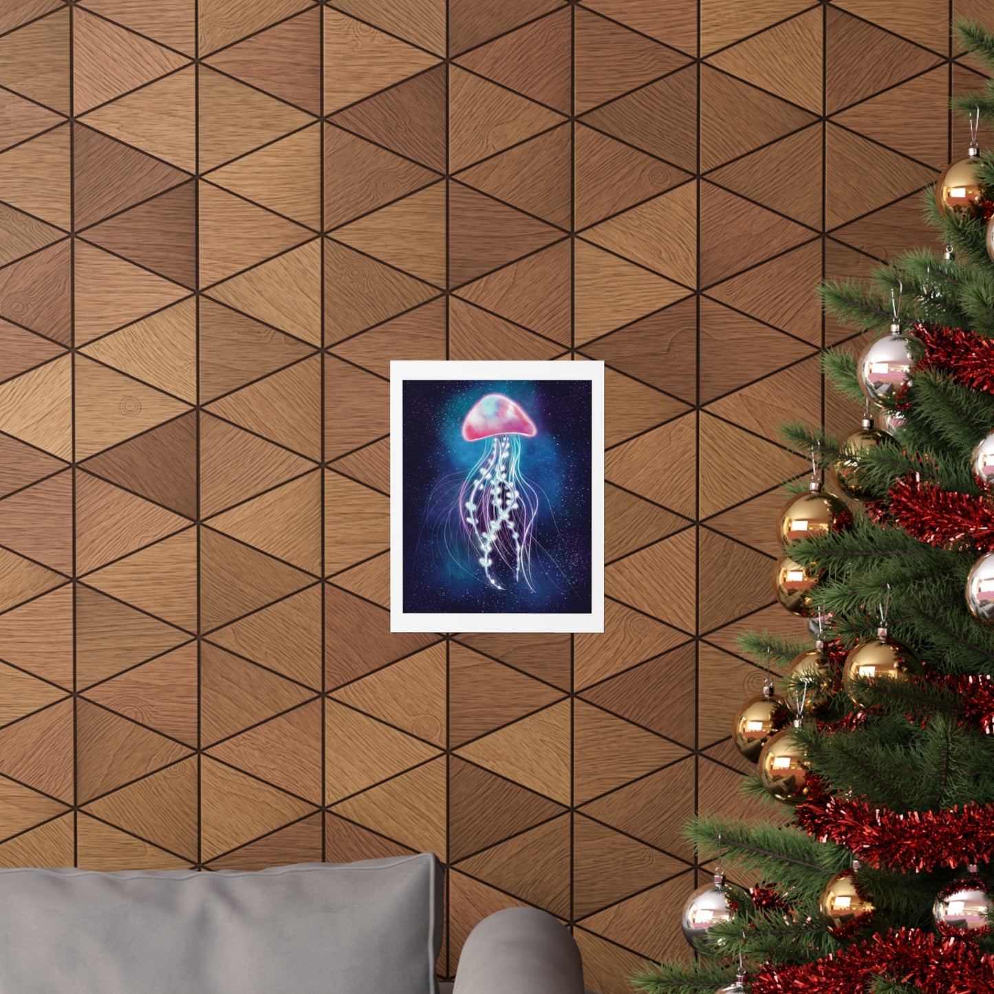 Bioluminescent Jellyfish Poster