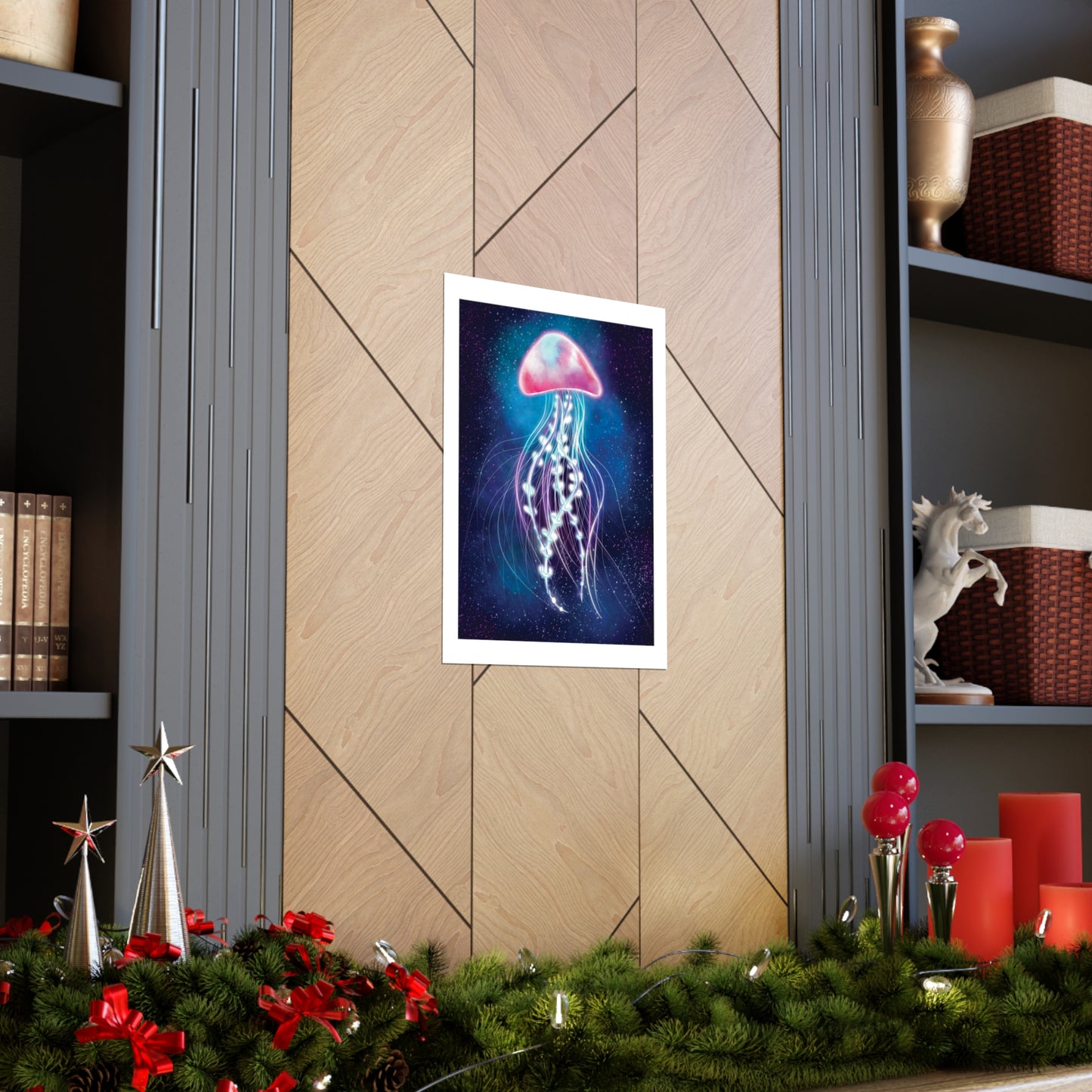 Bioluminescent Jellyfish Poster