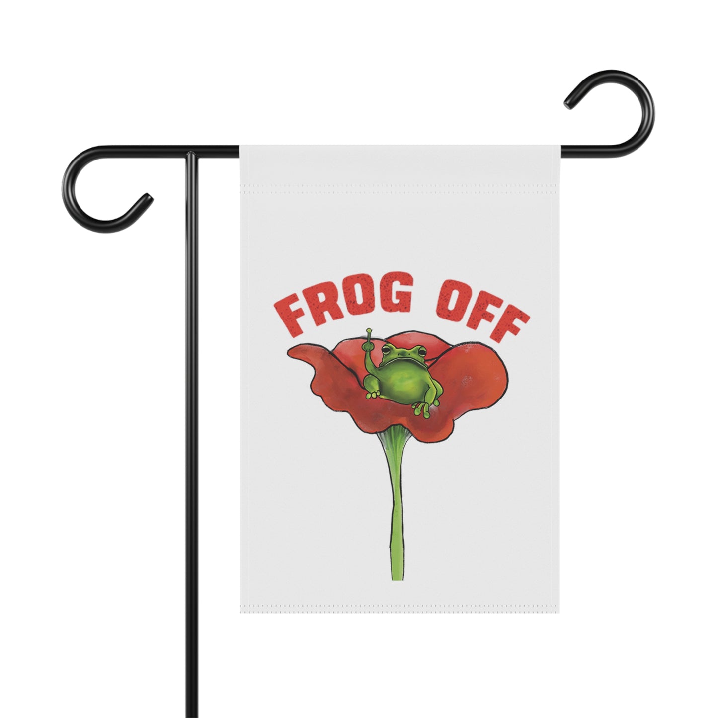 Cute Funny Frog Off Garden Sign and Banner, Cute Funny Frog Off Grump Frog Art, Frog Lover cute garden art, garden banner sign, cute frog