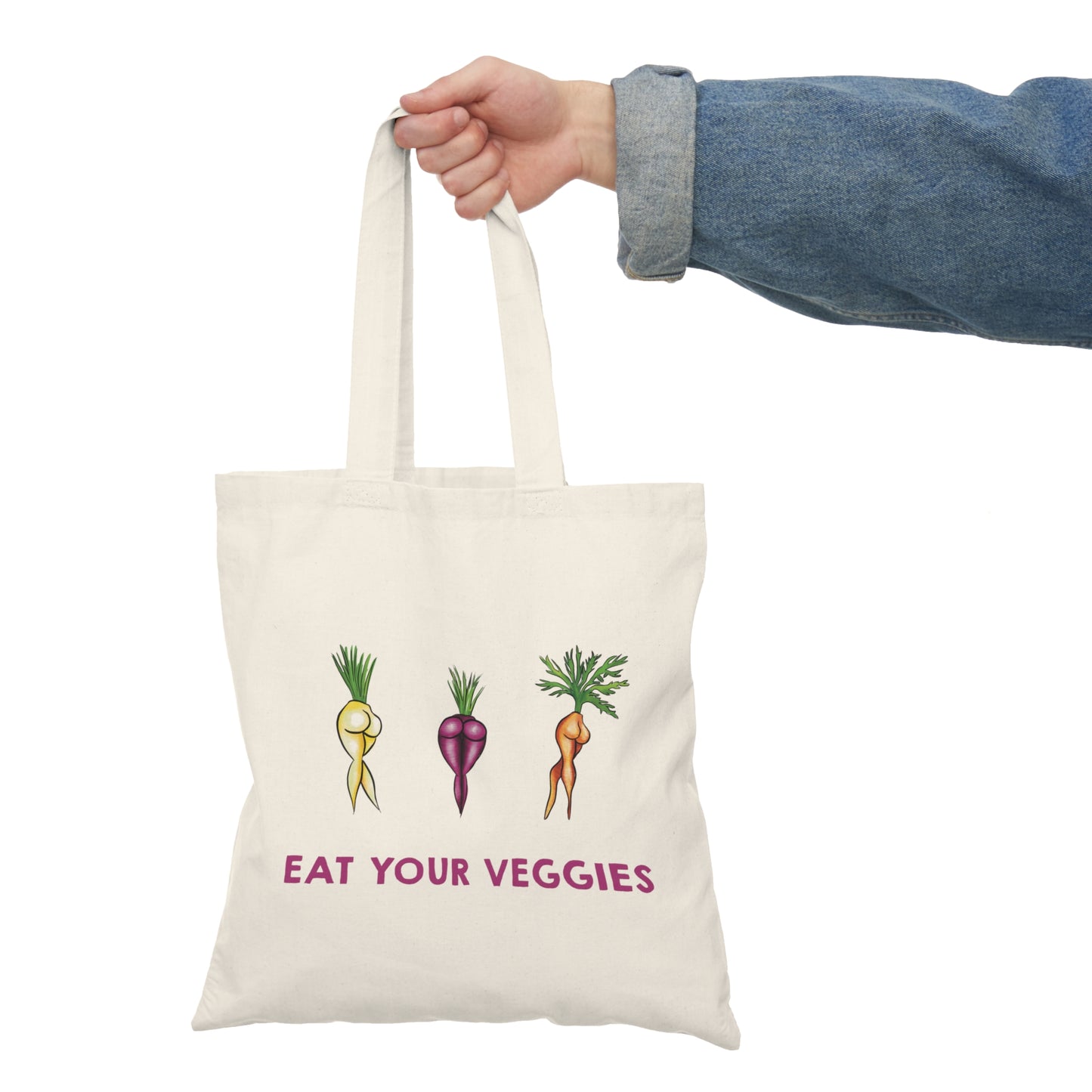 Eat Your Veggies Canvas Tote Bag