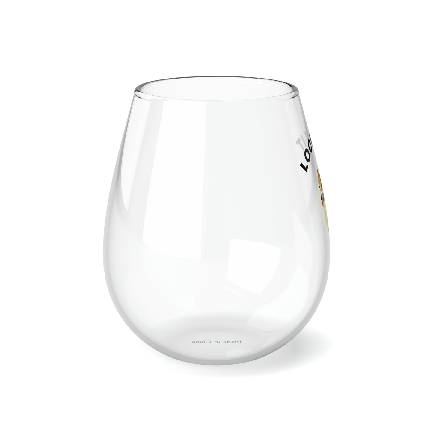 Corgi Butt Wine Glass Cute Funny Gift Corgi Lover