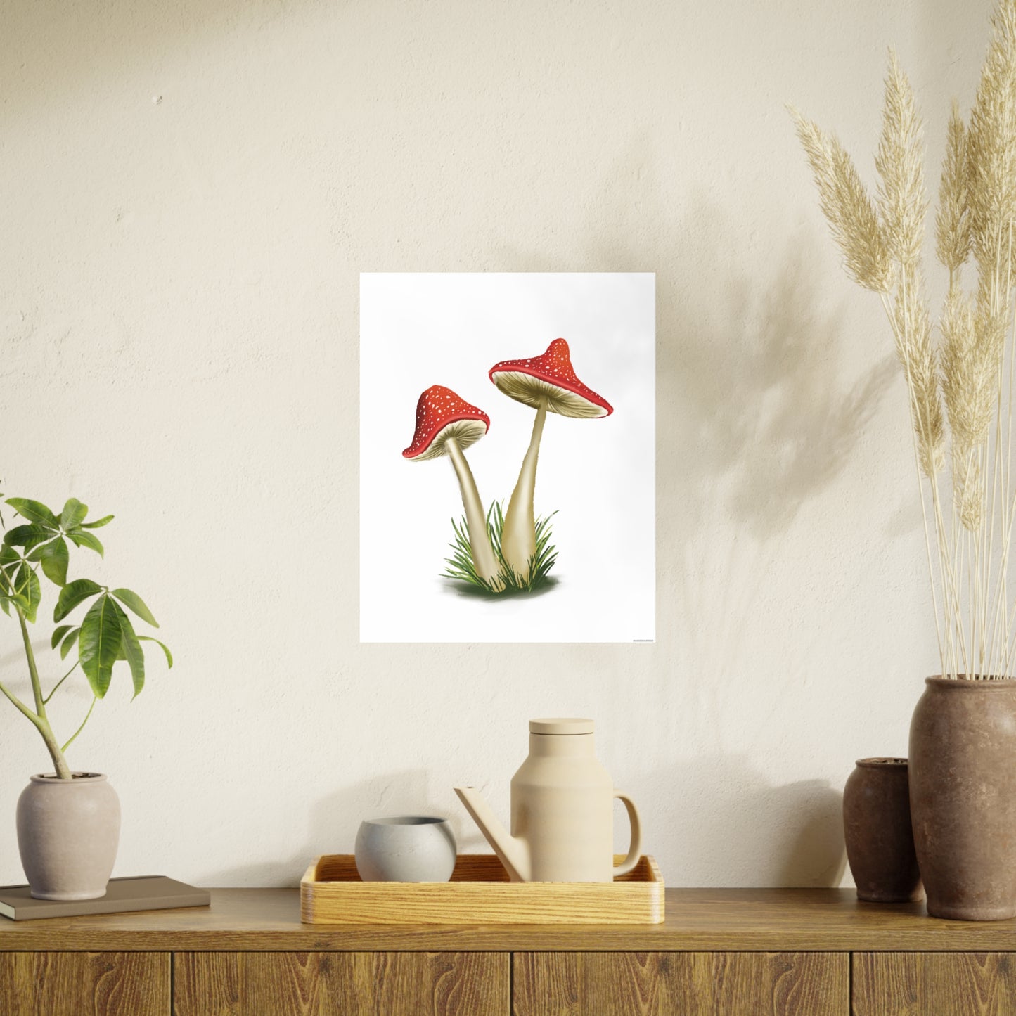 Pretty Red Mushroom Art Print