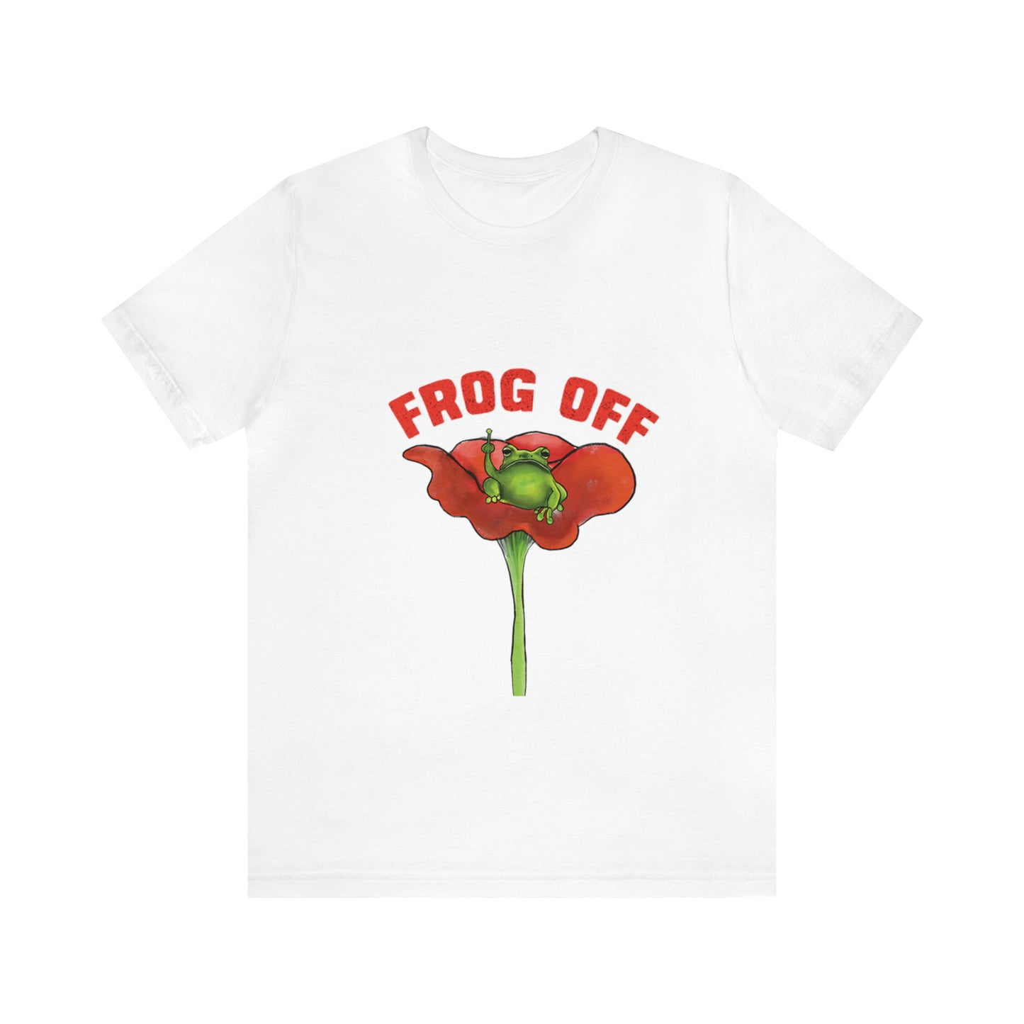 Cute Funny Frog Off T Shirt, funny Graphic Tee, Cute Funny Grumpy Frog, Frog Toad Aesthetic, Cute frogcore funny pun frog offf