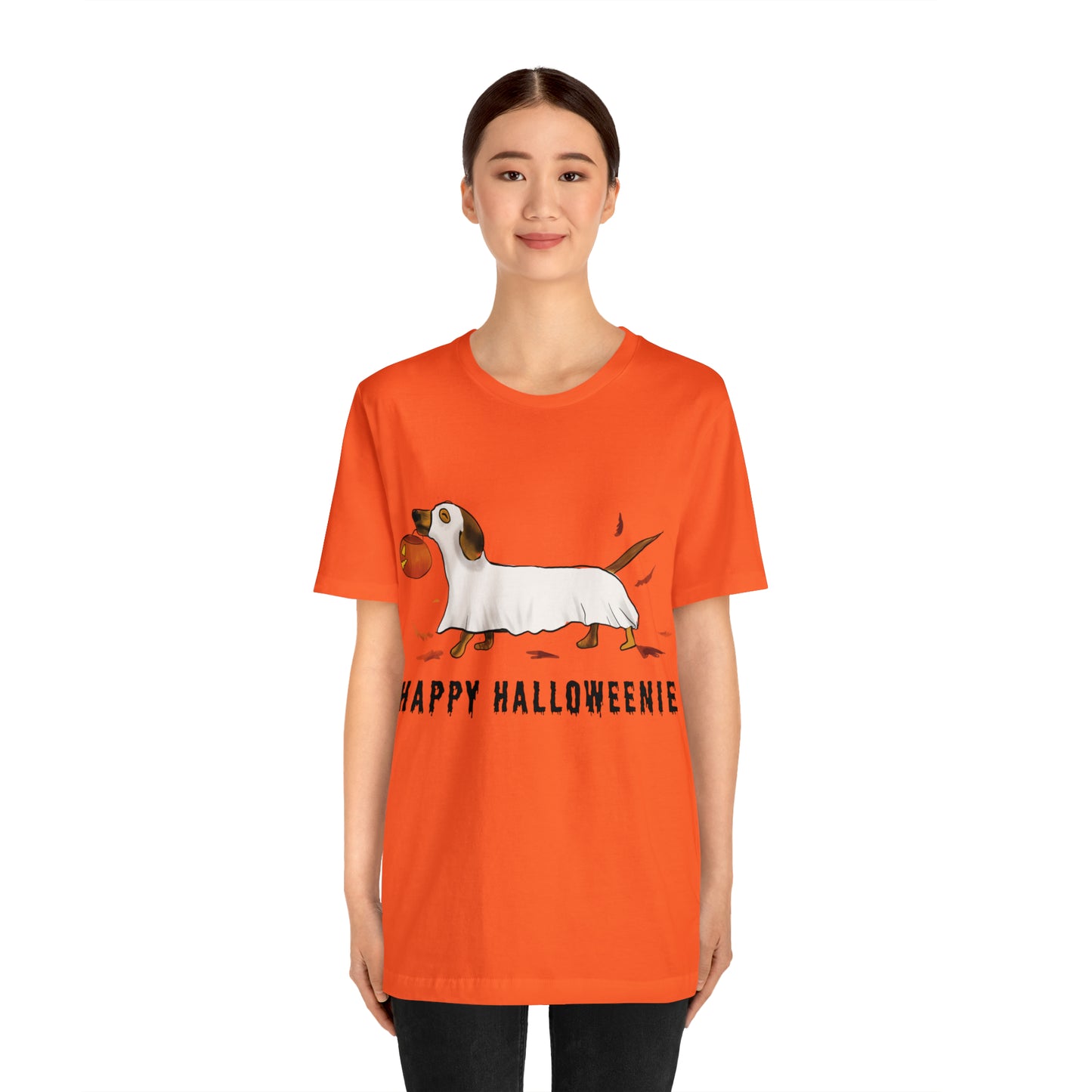 Halloween T Shirt, Cute Halloween Wiener Dog T Shirt, Funny Dog Ghost T Shirt, cute Dog halloween Shirt, gift idea for her, fall shirt