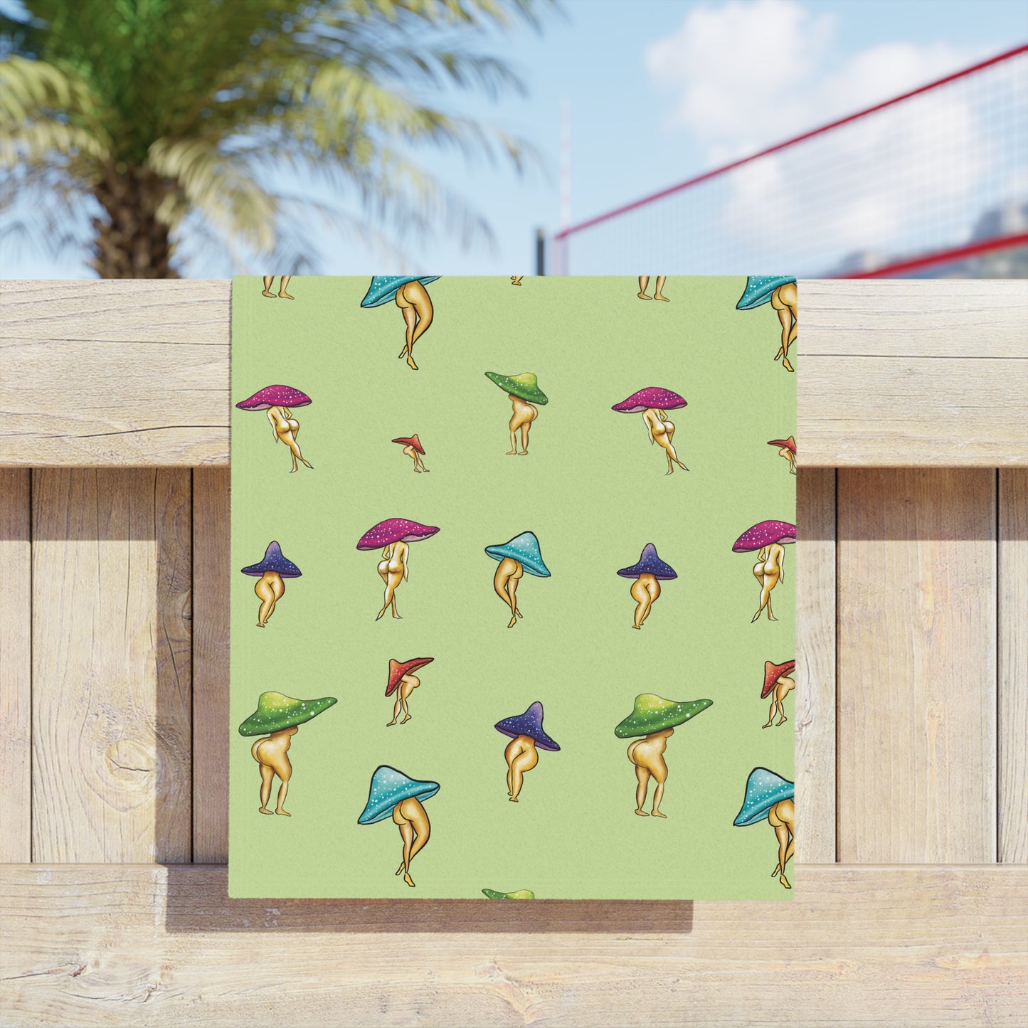 Shroom Lady Beach Towel