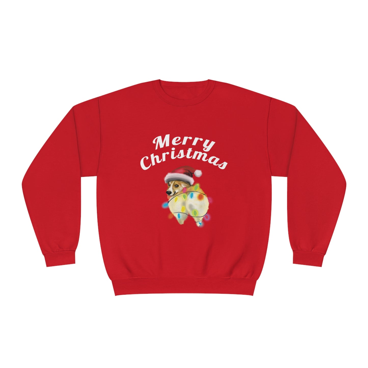 Funny Corgi Dog christmas Sweatshirt, Corgi Christmas, Corgi booty, corgi dog mom gift, funny pet portrait gift, christmas dog corgi