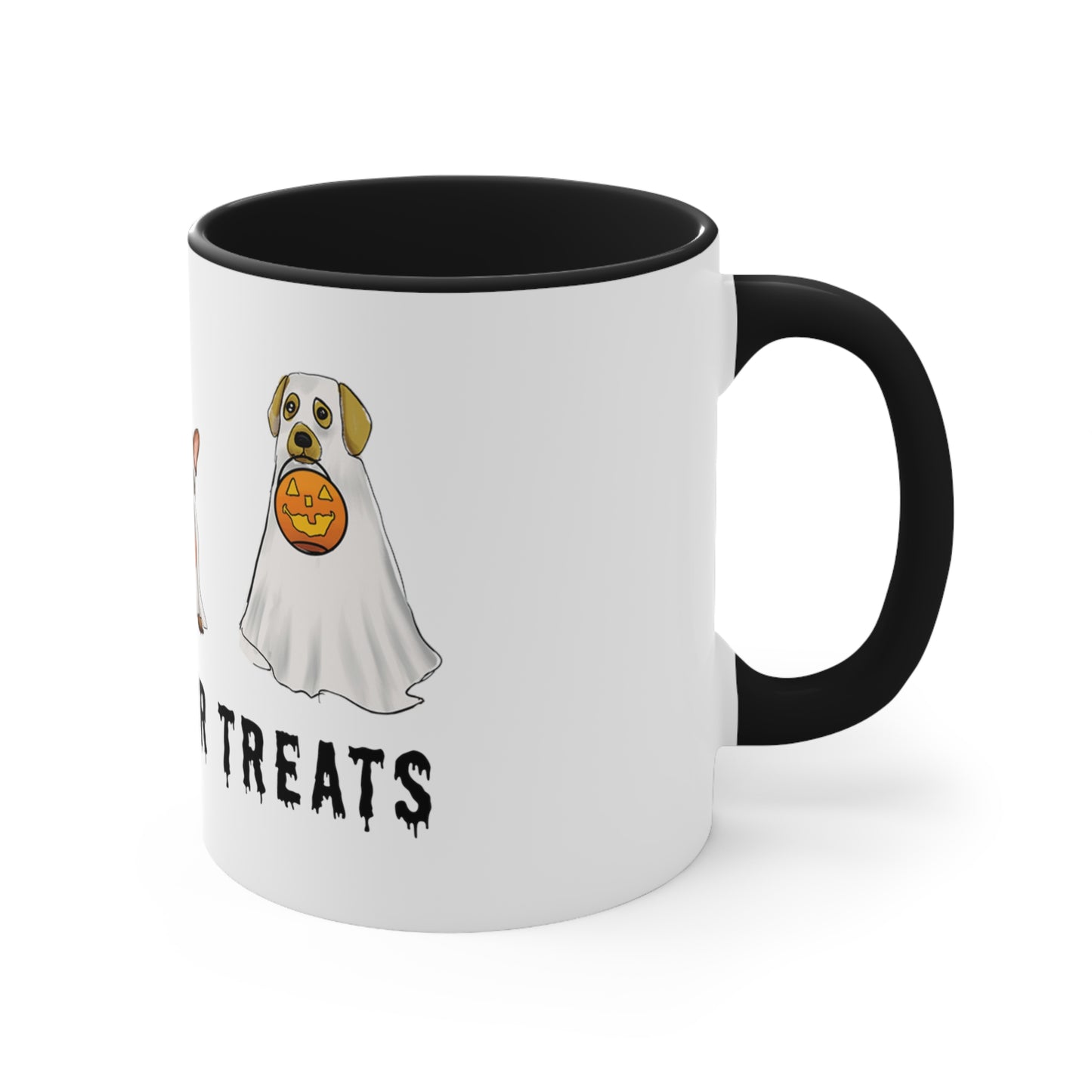 Halloween Dog ghost Mug cute, Funny Halloween Ghost dog mug, Dogs in costume mug, adorable dog lover mug