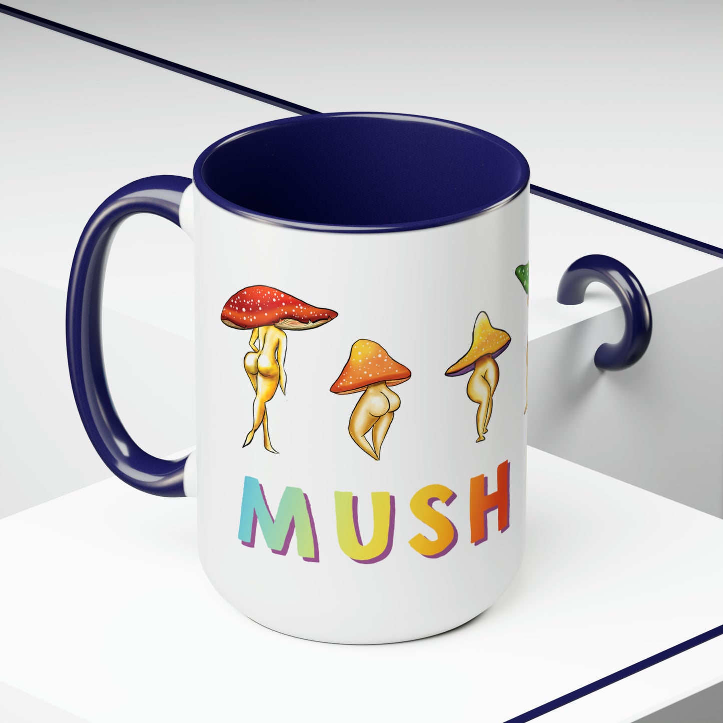 Mush Love Mushroom Lady Mug, 15 oz