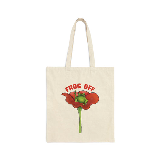 Cute funny Frog Tote bag, Cute frog lover tote bag, cotton canvas tote, funny frog off frog lover gift, cute frog products, frog tote