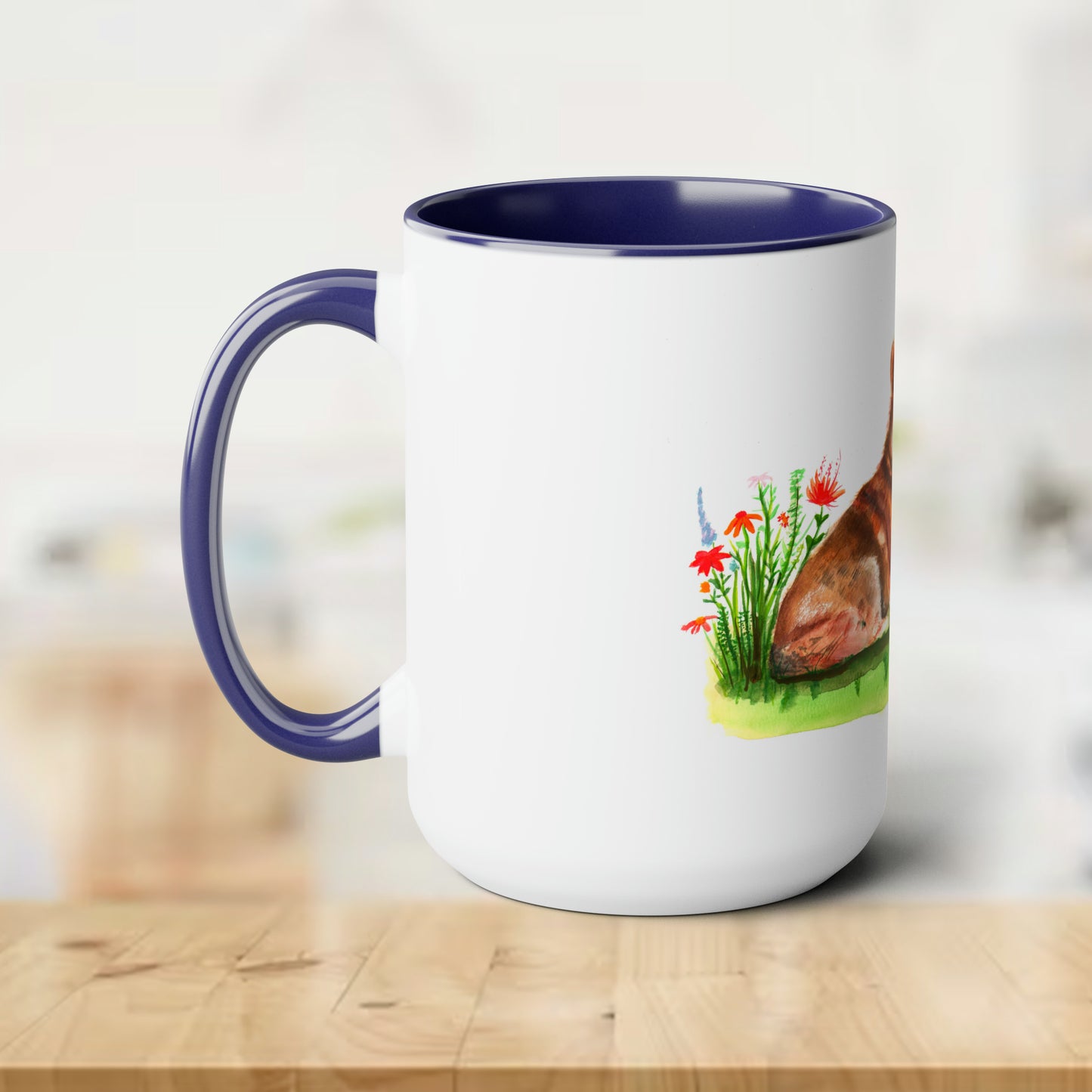 Cute watercolor Corgi Mug