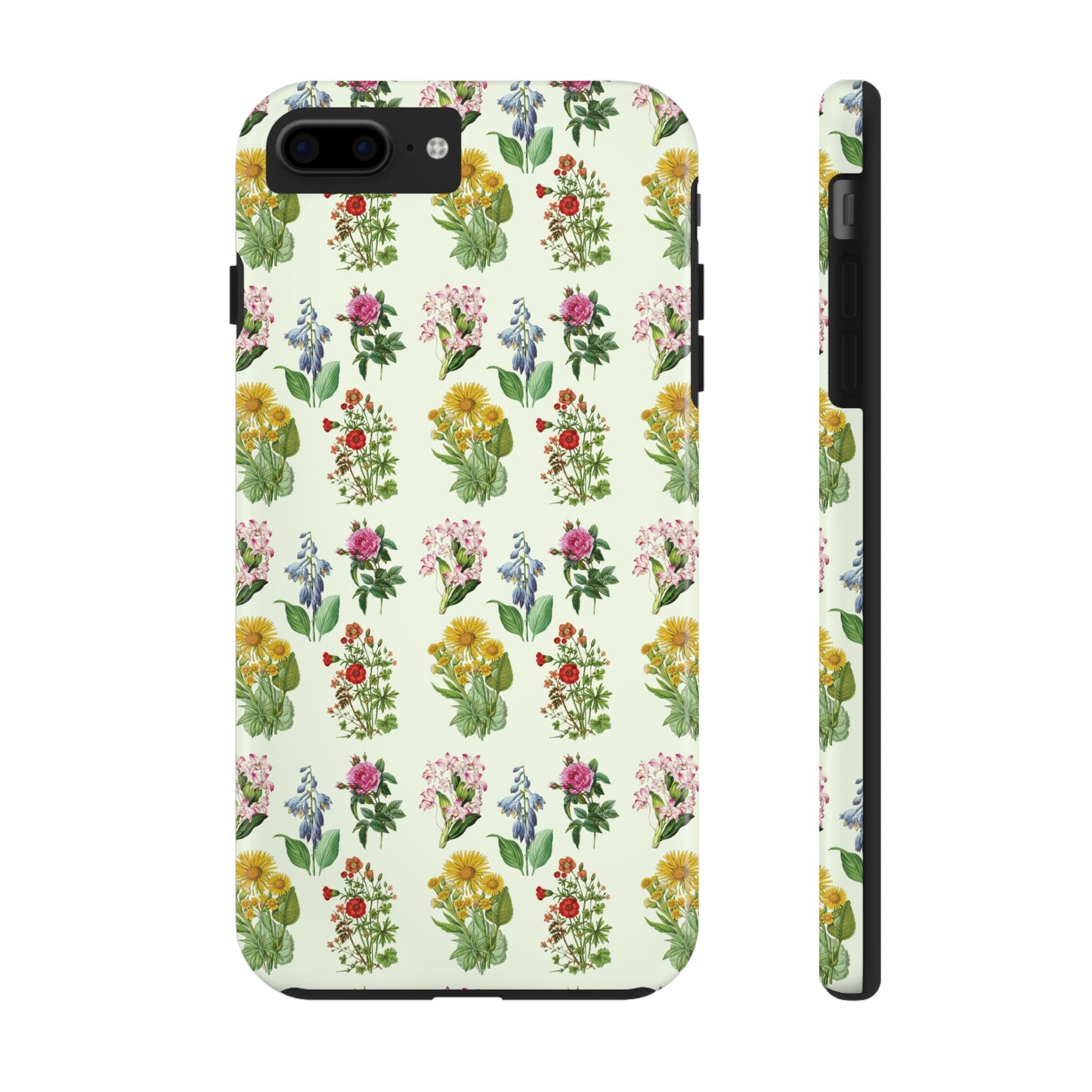 Pretty Floral Phone Case, Cute Vintage Antique Flower Phone case, sunflower Rose 19th century painting Phone Case Pattern