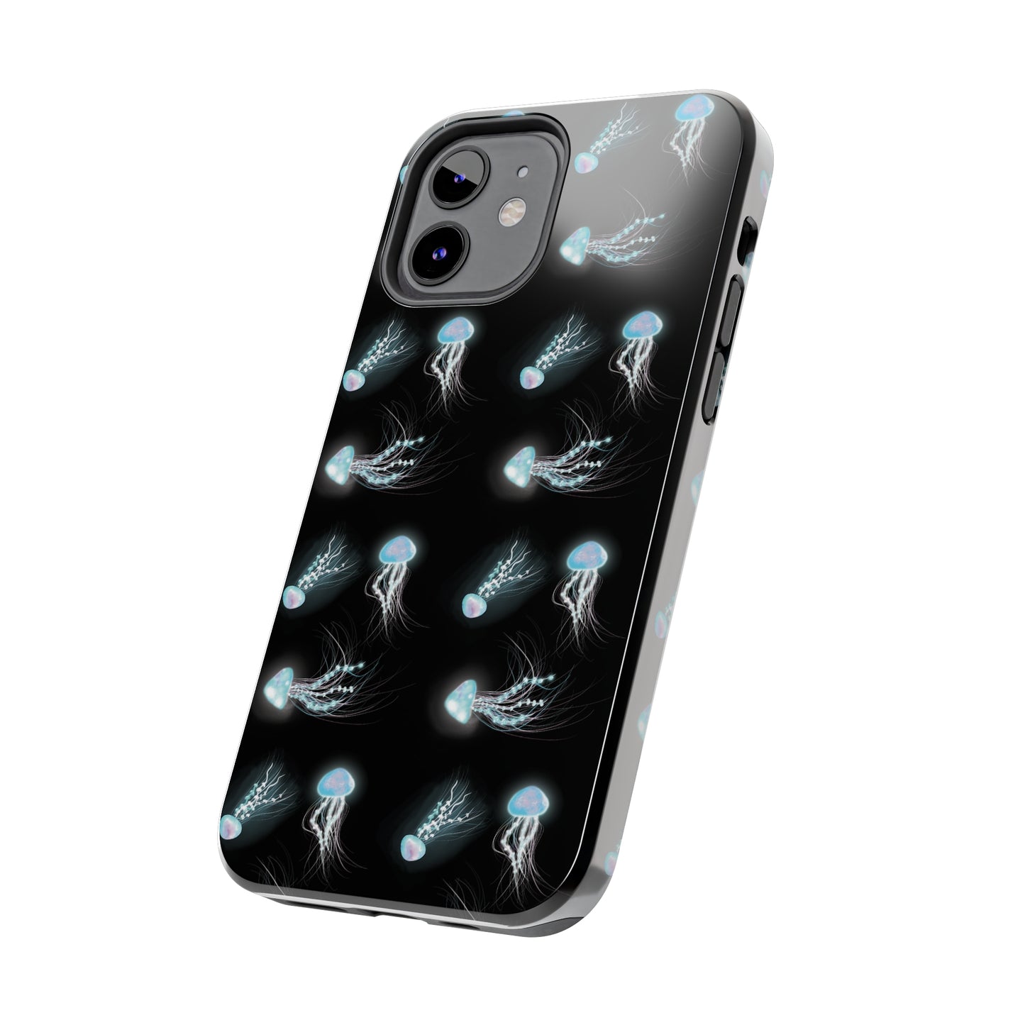 Bioluminescent Jellyfish Phone Case, Cool Trippy Psychedelic Phone Case, Glowing Jellyfish, Bioluminescent Art Cool Phone Case