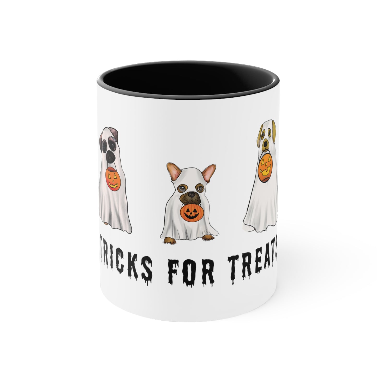 Halloween Dog ghost Mug cute, Funny Halloween Ghost dog mug, Dogs in costume mug, adorable dog lover mug