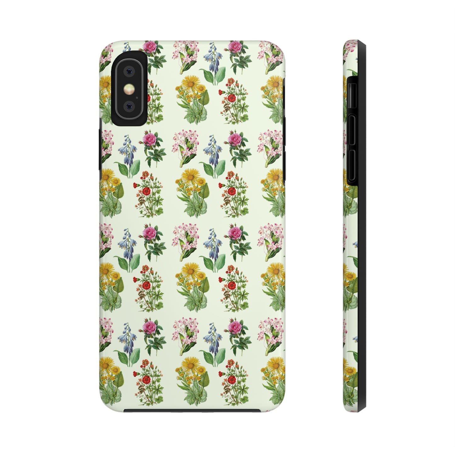 Pretty Floral Phone Case, Cute Vintage Antique Flower Phone case, sunflower Rose 19th century painting Phone Case Pattern