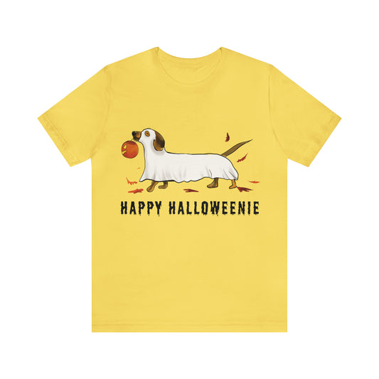 Halloween T Shirt, Cute Halloween Wiener Dog T Shirt, Funny Dog Ghost T Shirt, cute Dog halloween Shirt, gift idea for her, fall shirt