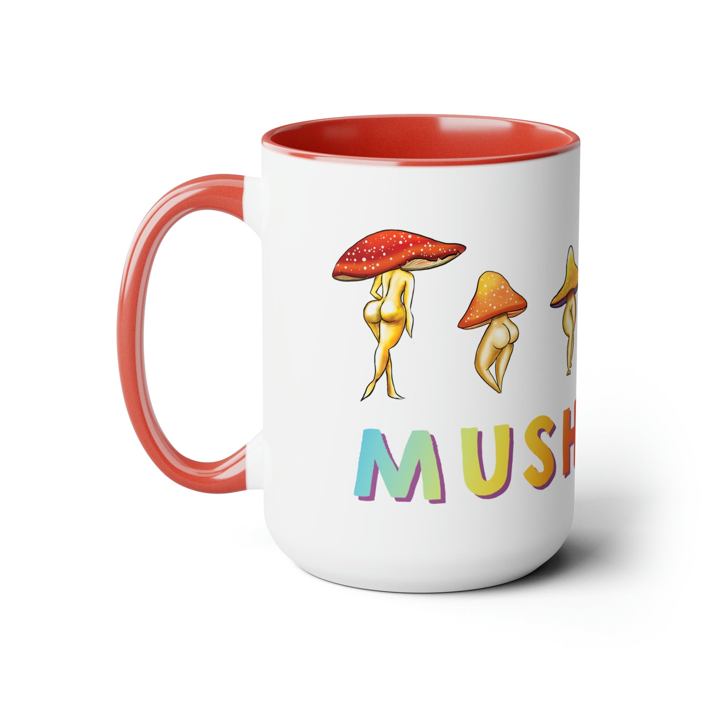 Mush Love Mushroom Lady Mug, 15 oz