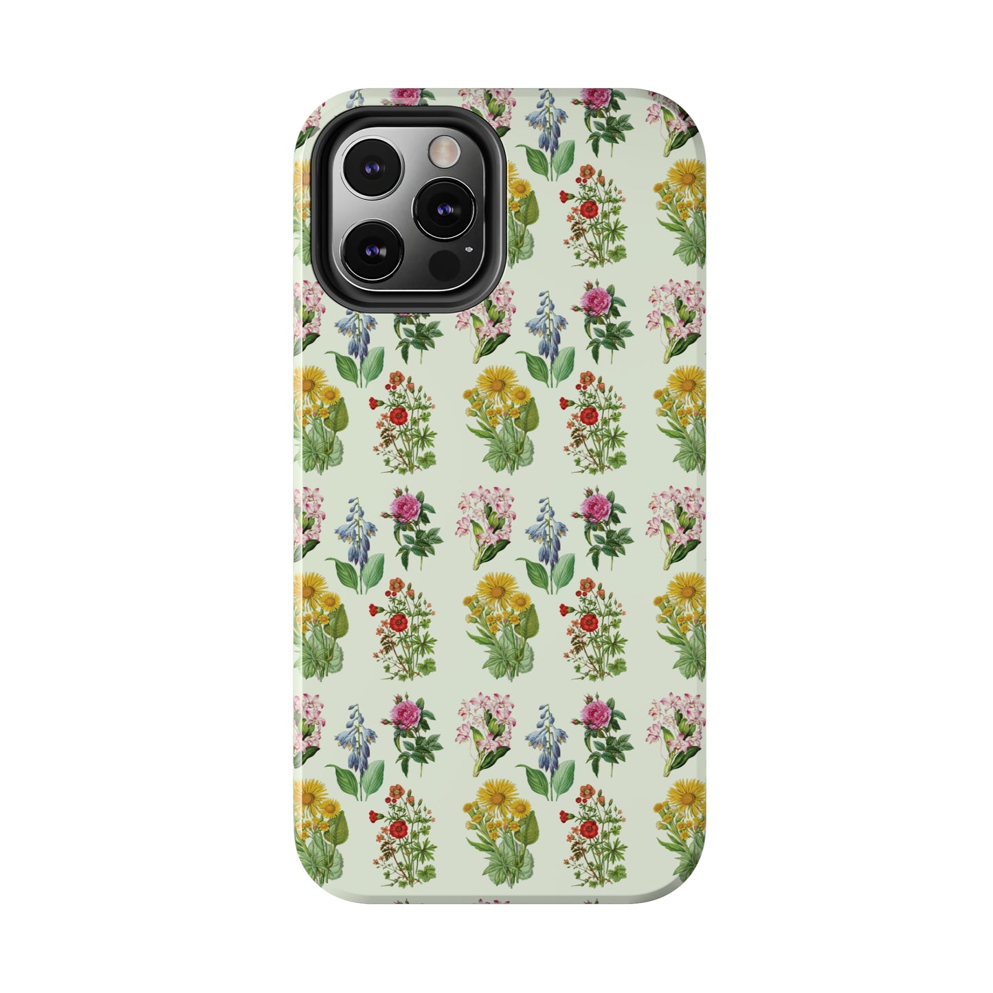 Pretty Floral Phone Case, Cute Vintage Antique Flower Phone case, sunflower Rose 19th century painting Phone Case Pattern