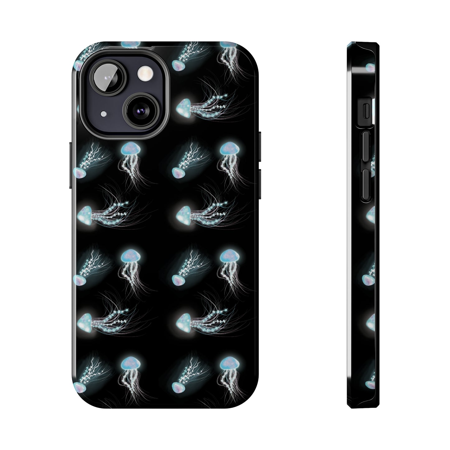 Bioluminescent Jellyfish Phone Case, Cool Trippy Psychedelic Phone Case, Glowing Jellyfish, Bioluminescent Art Cool Phone Case