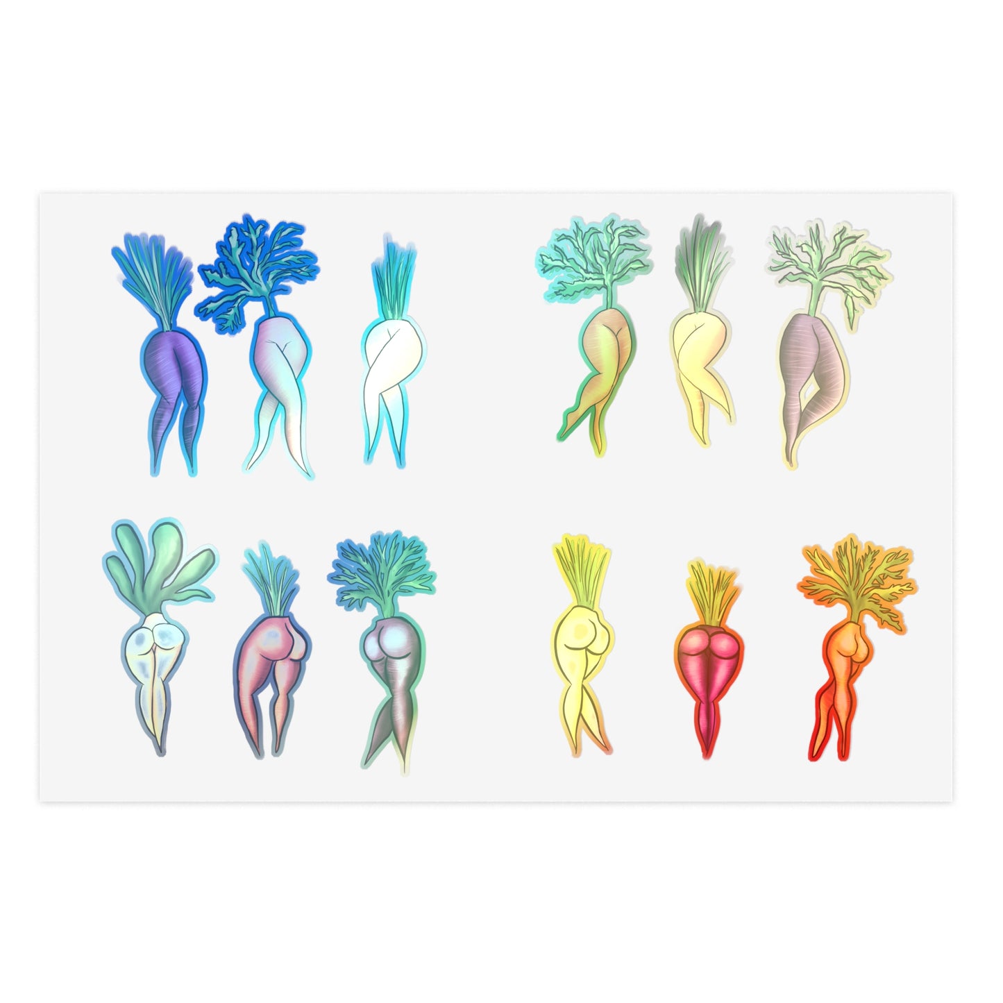 Sexy Veggies Sticker Sheets