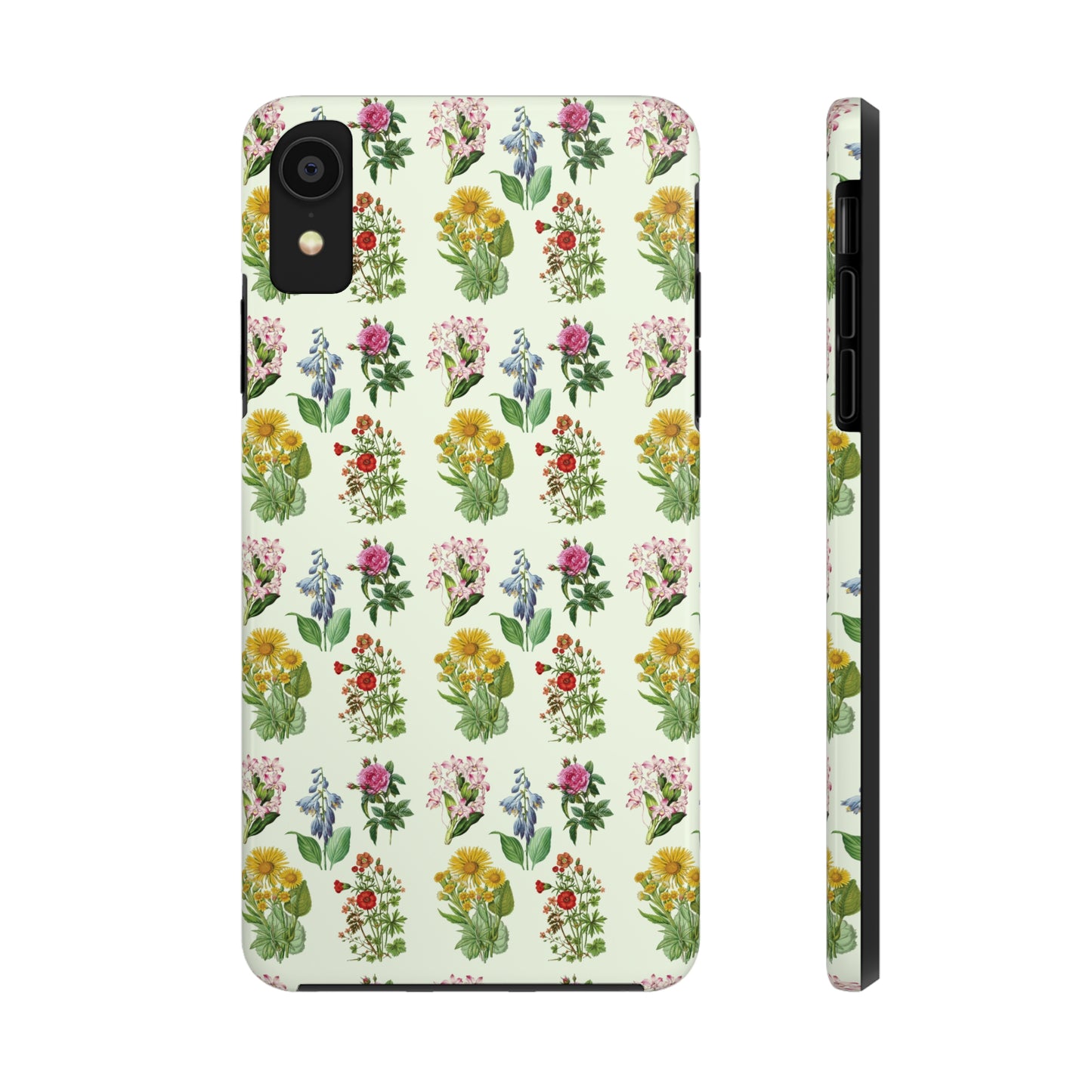 Pretty Floral Phone Case, Cute Vintage Antique Flower Phone case, sunflower Rose 19th century painting Phone Case Pattern