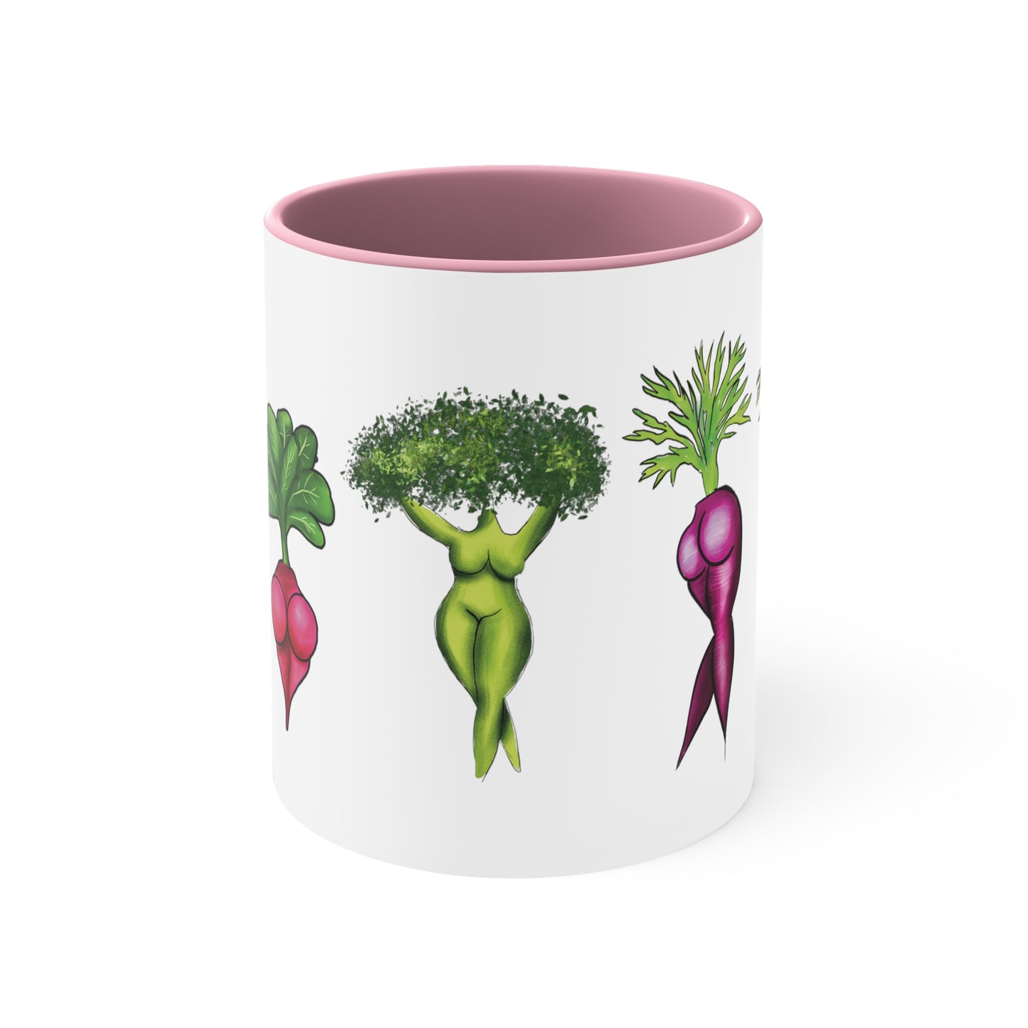 Funny Sexy Vegetables Cute Mug, inappropriate funny cute mug, silly vegeterian gift mug, cute funny gift idea for vegan