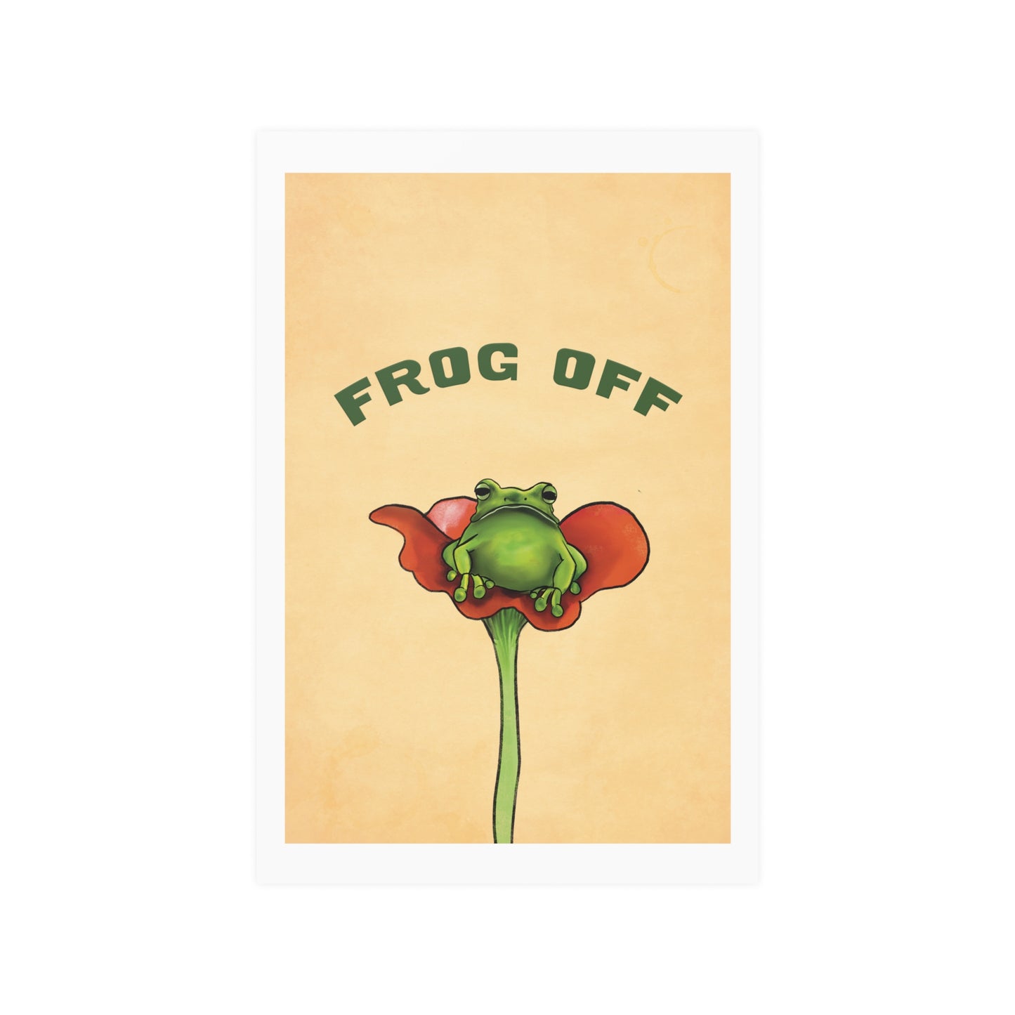 Frog Off Satin Poster Large