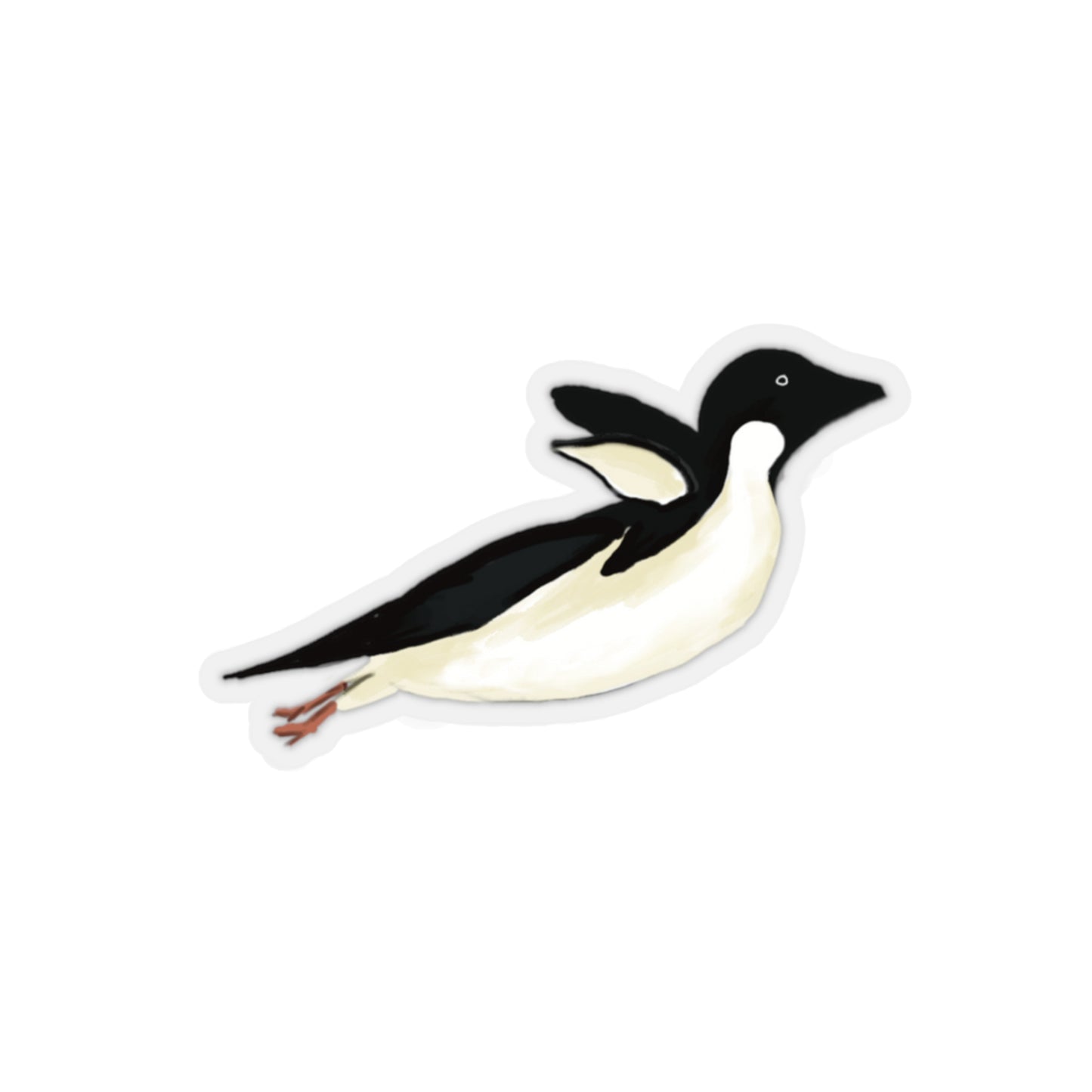 Jumping Penguin Sticker