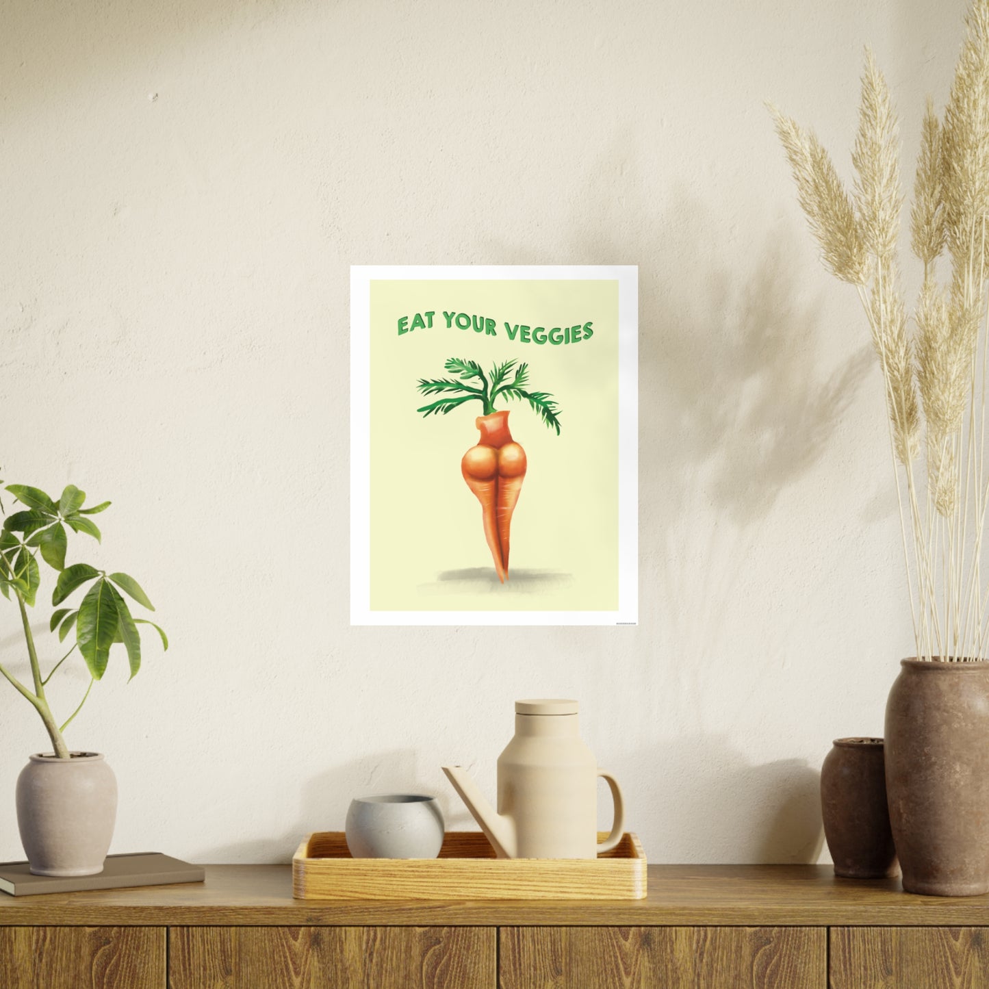 Eat Your Veggies Art Poster