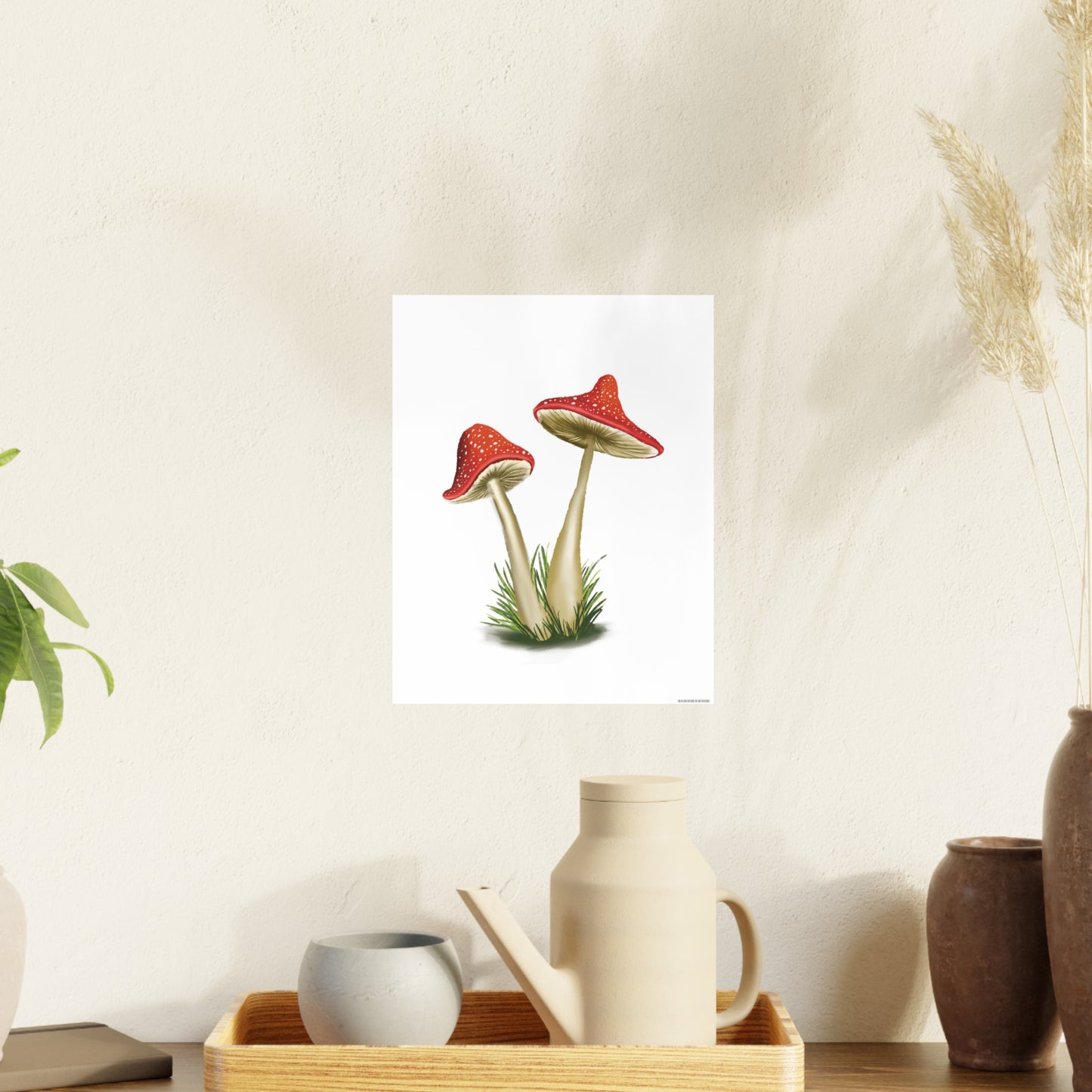 Pretty Red Mushroom Art Print