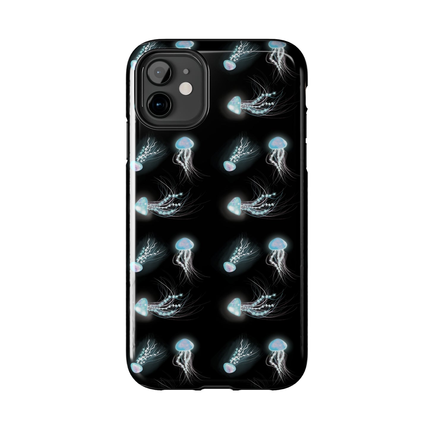 Bioluminescent Jellyfish Phone Case, Cool Trippy Psychedelic Phone Case, Glowing Jellyfish, Bioluminescent Art Cool Phone Case