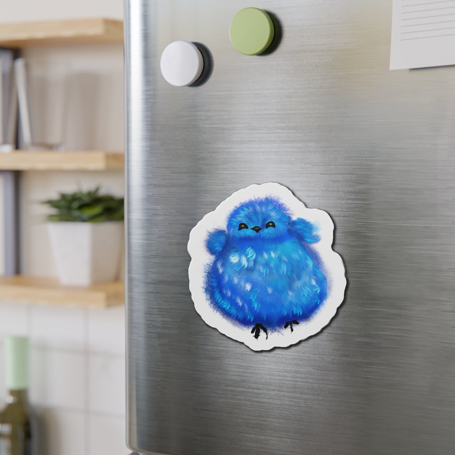 Baby Blue Bird Fridge Magnet