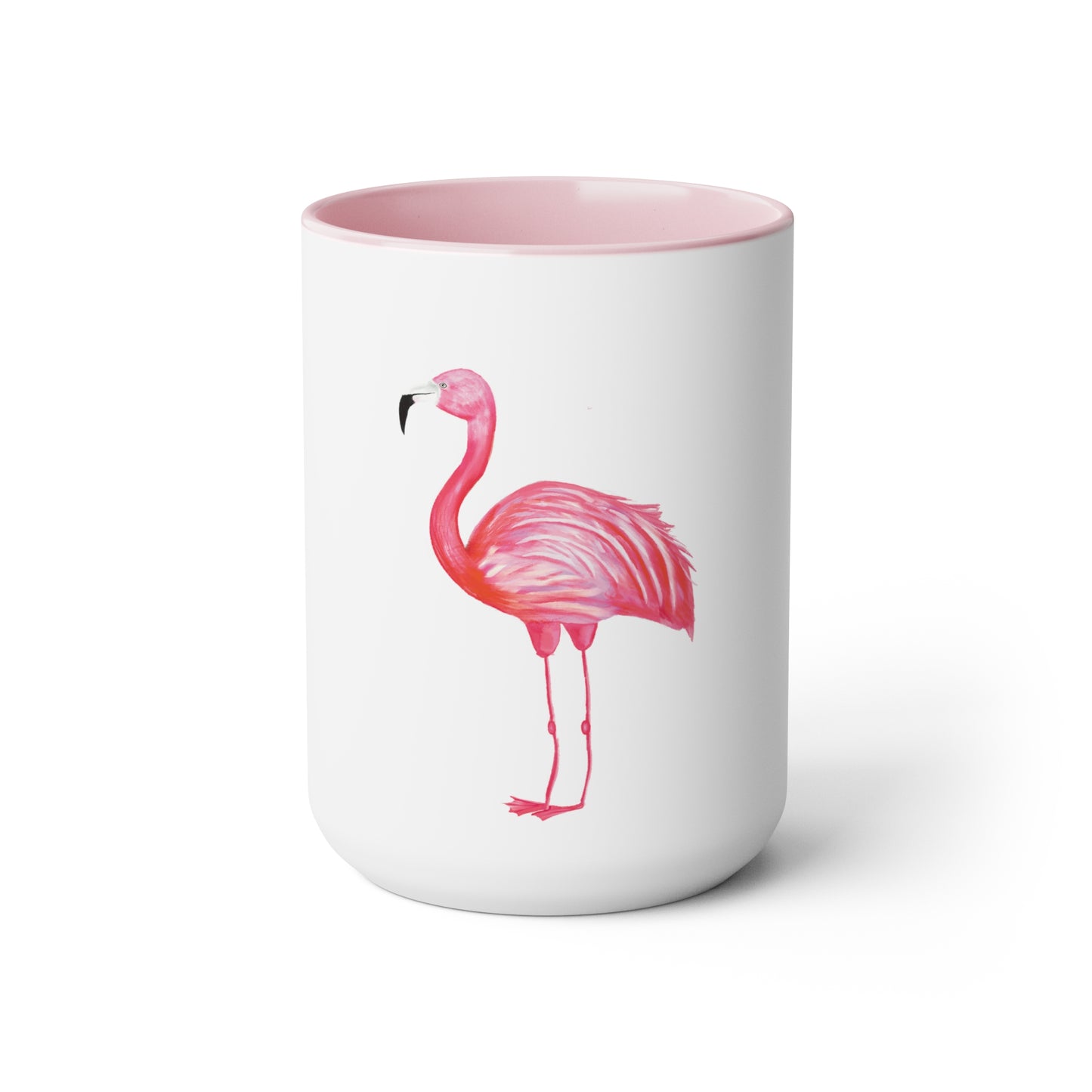 Pink Flamingo Mug, 15 oz