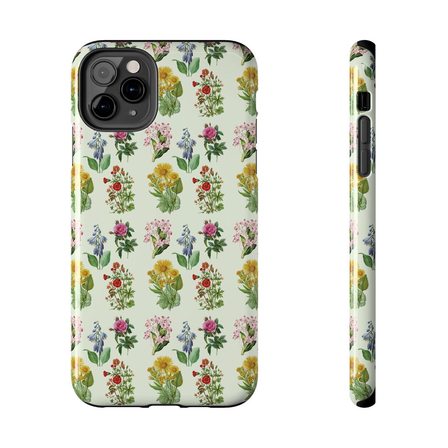 Pretty Floral Phone Case, Cute Vintage Antique Flower Phone case, sunflower Rose 19th century painting Phone Case Pattern