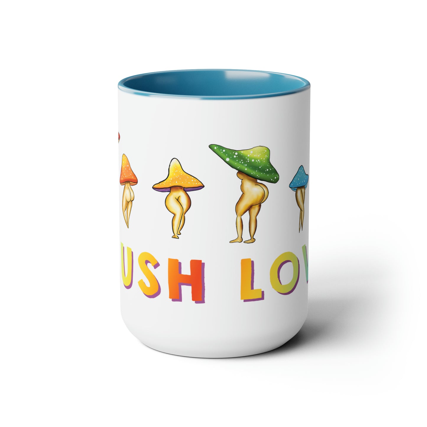 Mush Love Mushroom Lady Mug, 15 oz