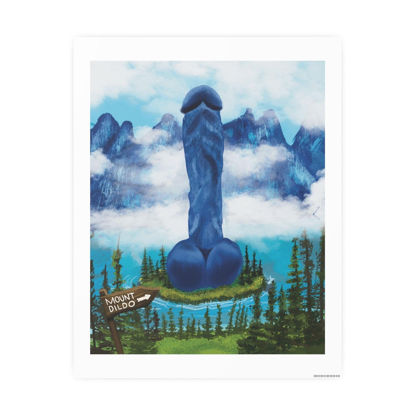 Mount Dildo Art Print and poster