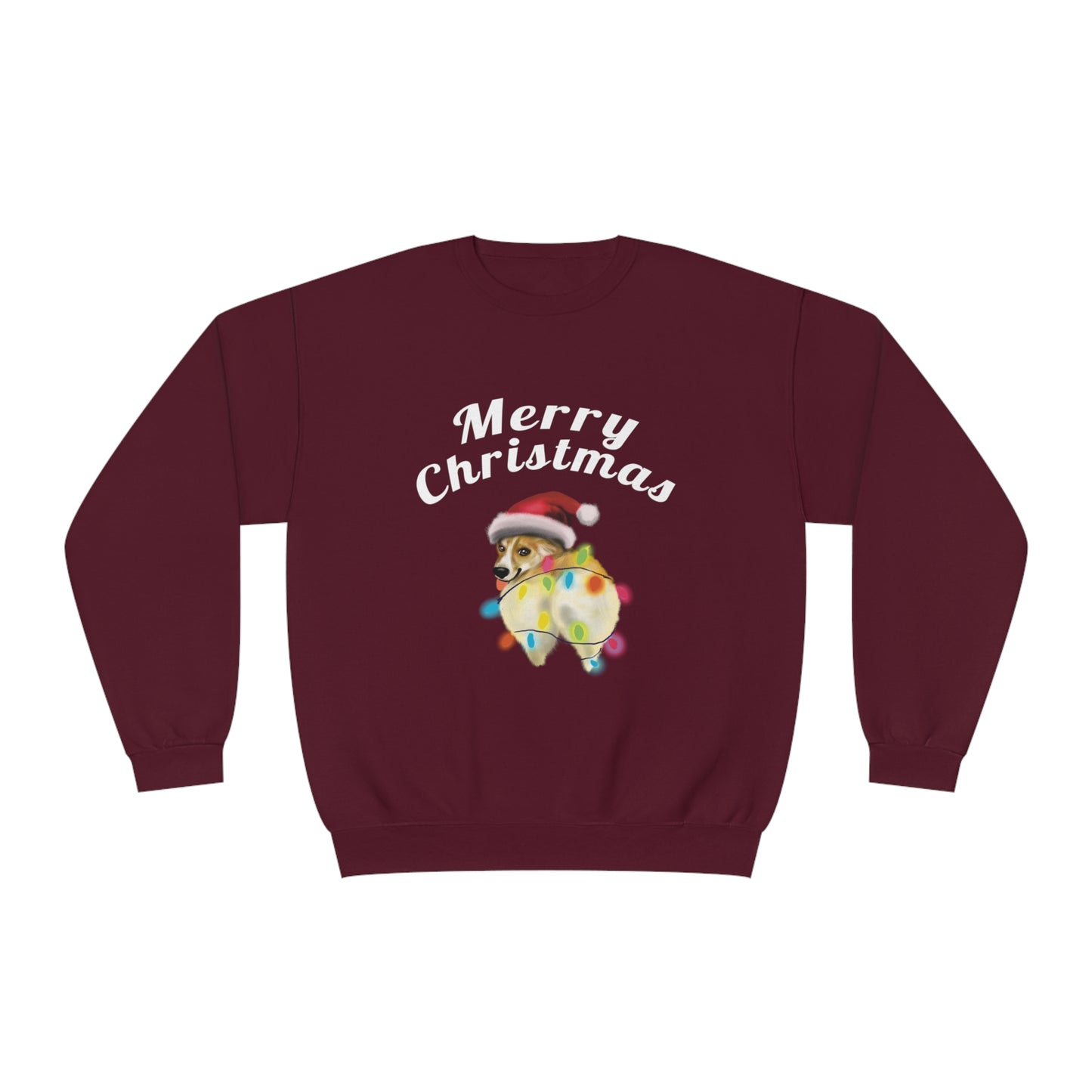 Funny Corgi Dog christmas Sweatshirt, Corgi Christmas, Corgi booty, corgi dog mom gift, funny pet portrait gift, christmas dog corgi