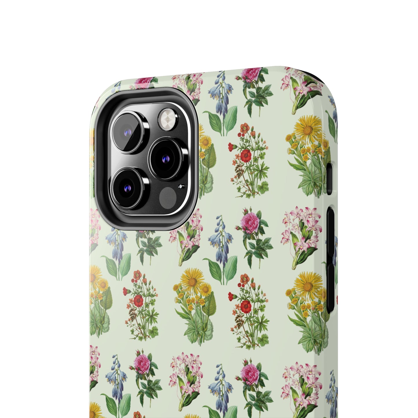 Pretty Floral Phone Case, Cute Vintage Antique Flower Phone case, sunflower Rose 19th century painting Phone Case Pattern