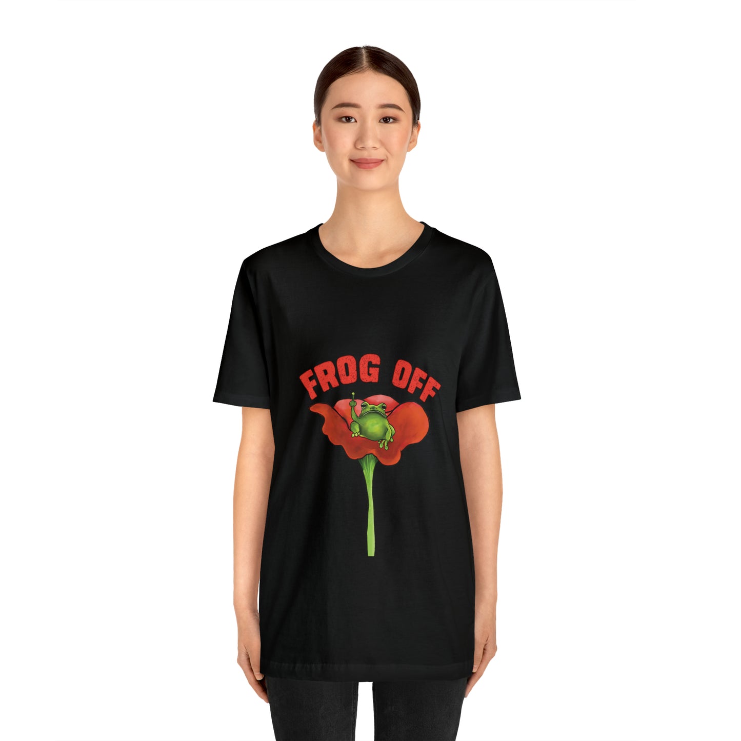 Cute Funny Frog Off T Shirt, funny Graphic Tee, Cute Funny Grumpy Frog, Frog Toad Aesthetic, Cute frogcore funny pun frog offf