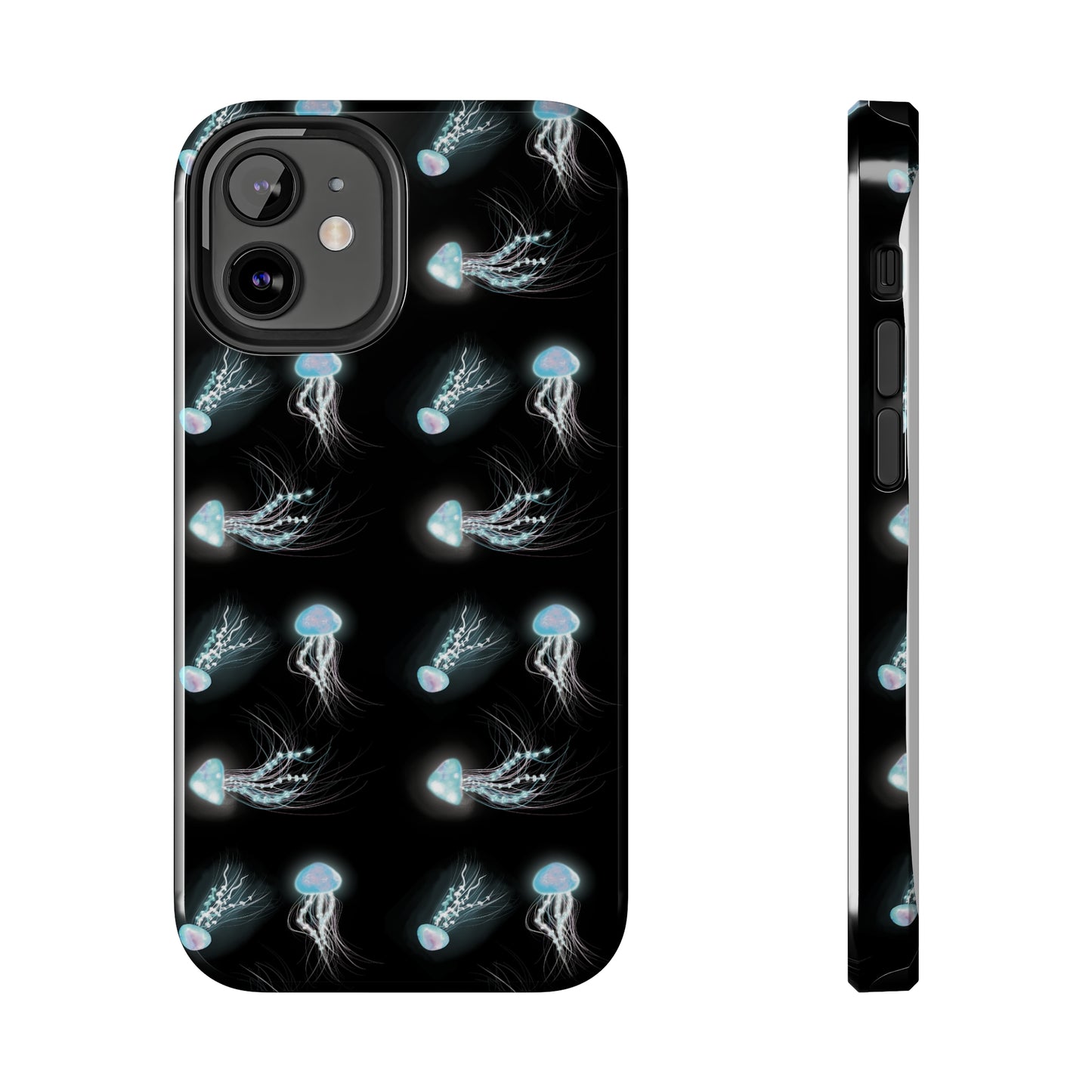 Bioluminescent Jellyfish Phone Case, Cool Trippy Psychedelic Phone Case, Glowing Jellyfish, Bioluminescent Art Cool Phone Case