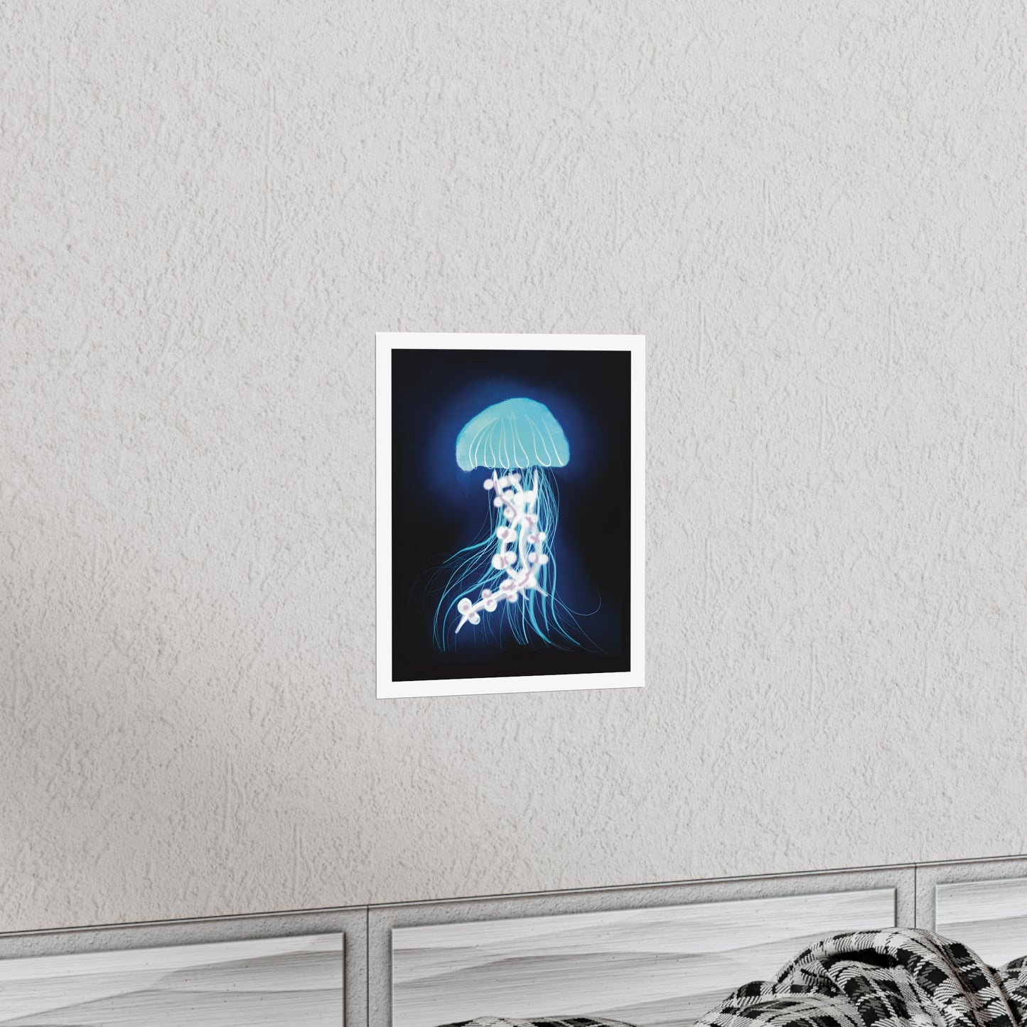 Bioluminescent Jellyfish Art Print