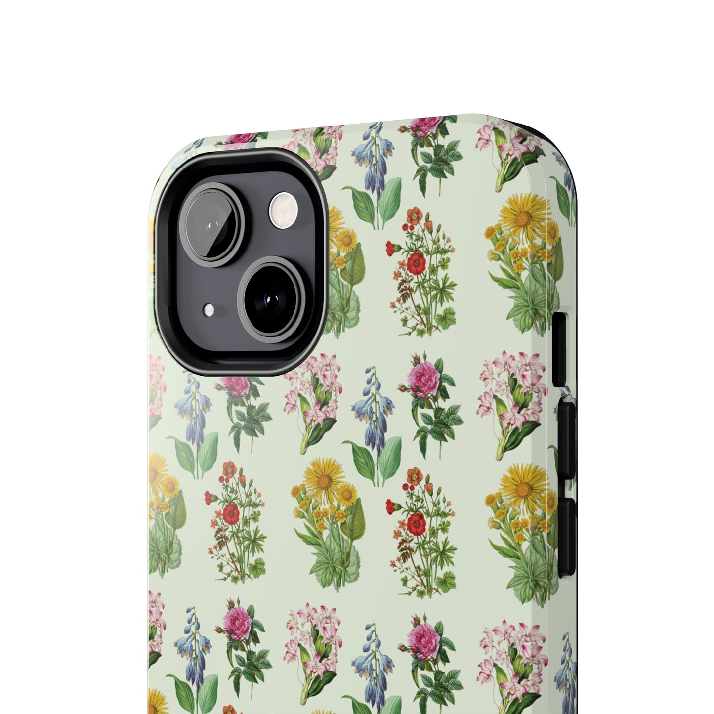 Pretty Floral Phone Case, Cute Vintage Antique Flower Phone case, sunflower Rose 19th century painting Phone Case Pattern