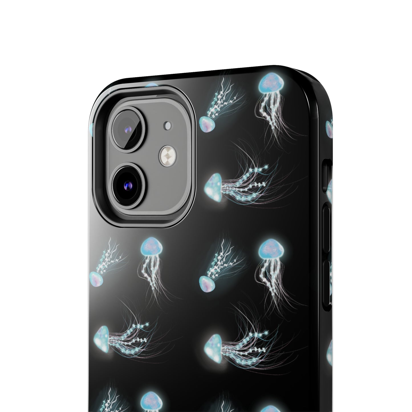 Bioluminescent Jellyfish Phone Case, Cool Trippy Psychedelic Phone Case, Glowing Jellyfish, Bioluminescent Art Cool Phone Case