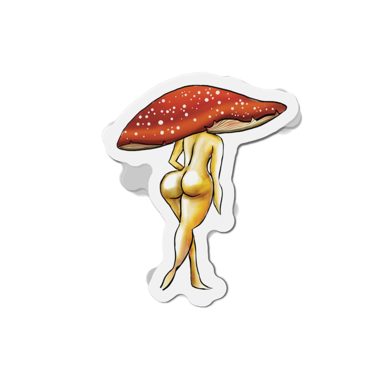 Shroom Lady Fridge Magnet