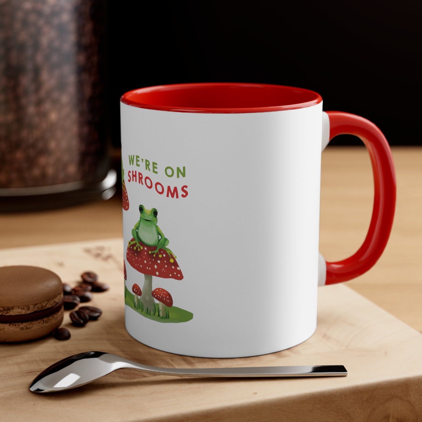 Cute Mushroom Frog Mug