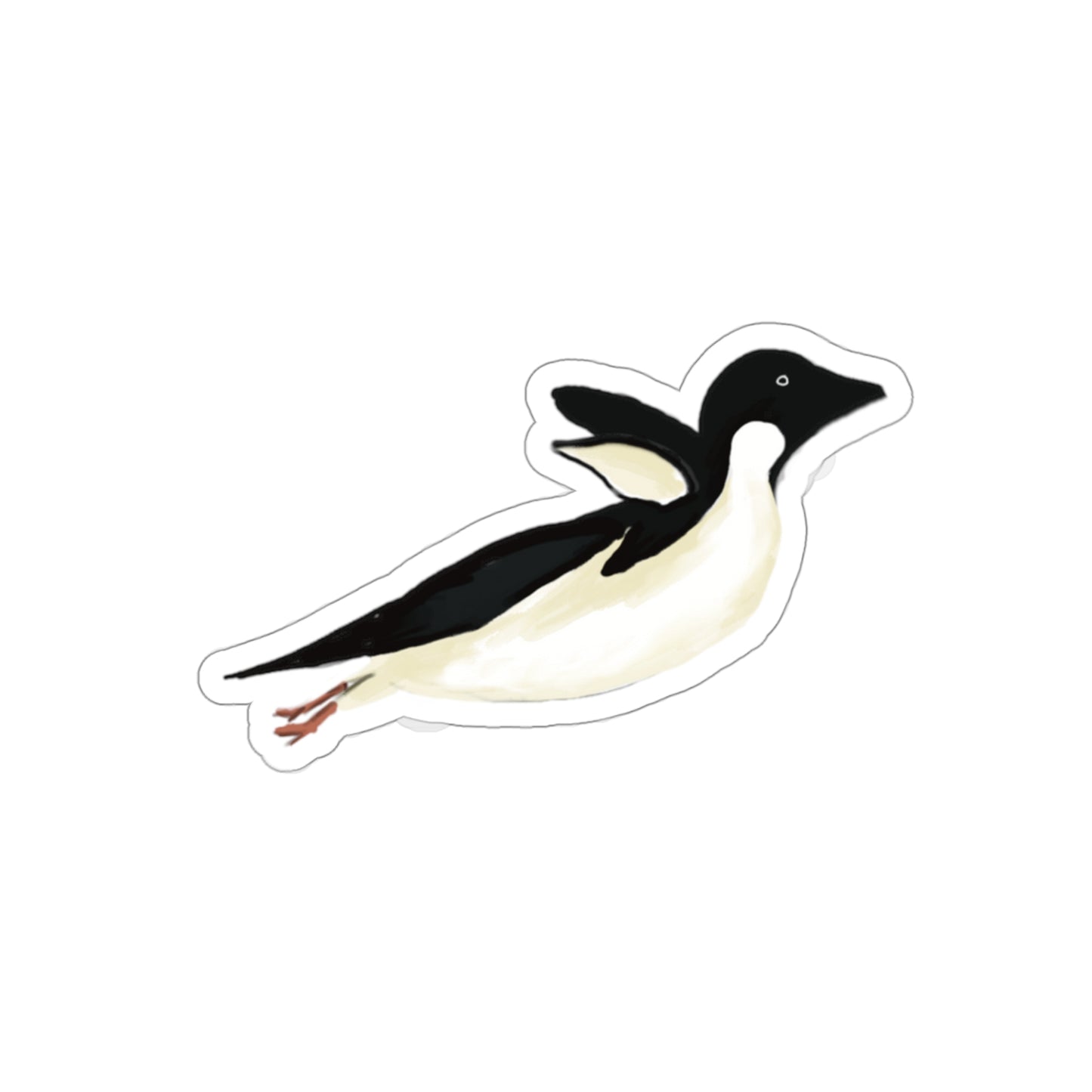 Jumping Penguin Sticker