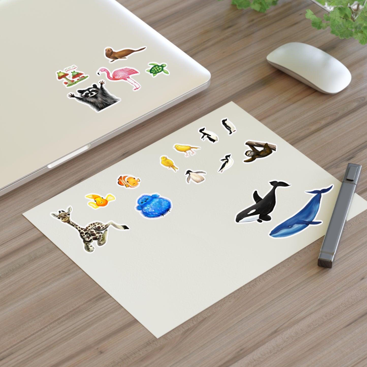 Animal Illustration Sticker Sheet