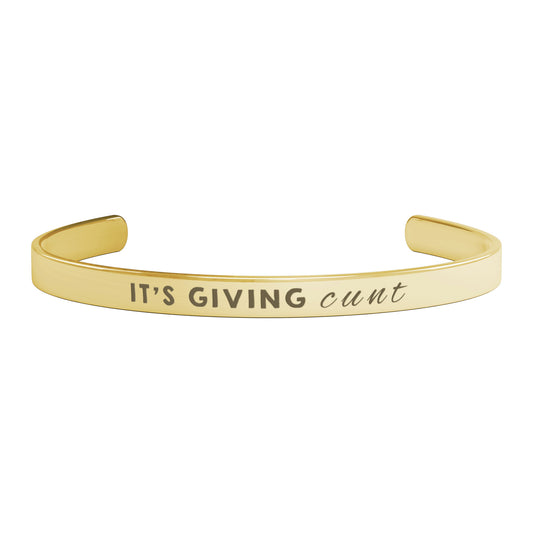 It's Giving C*nt Friendship Bracelet