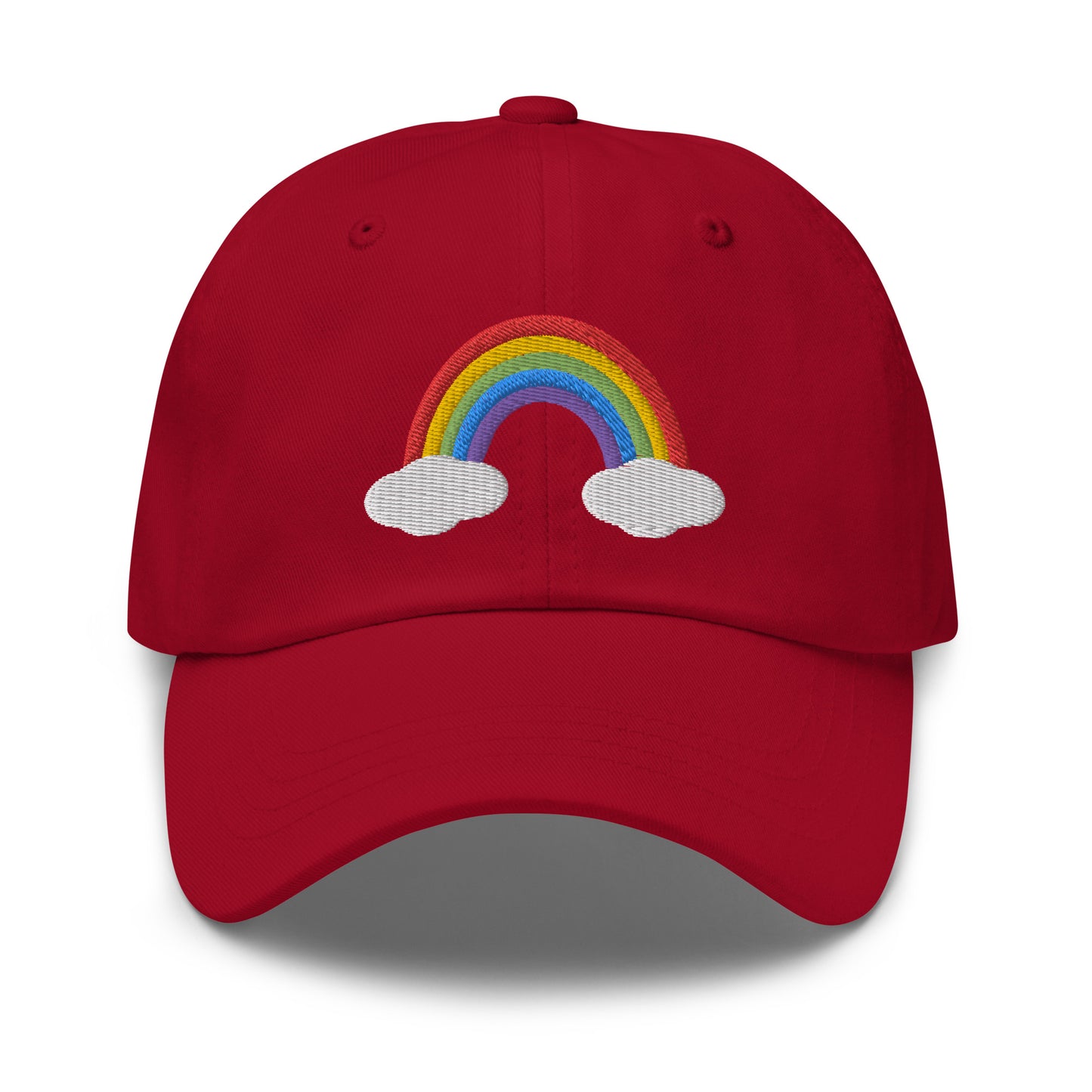 Embroidered Rainbow Hat